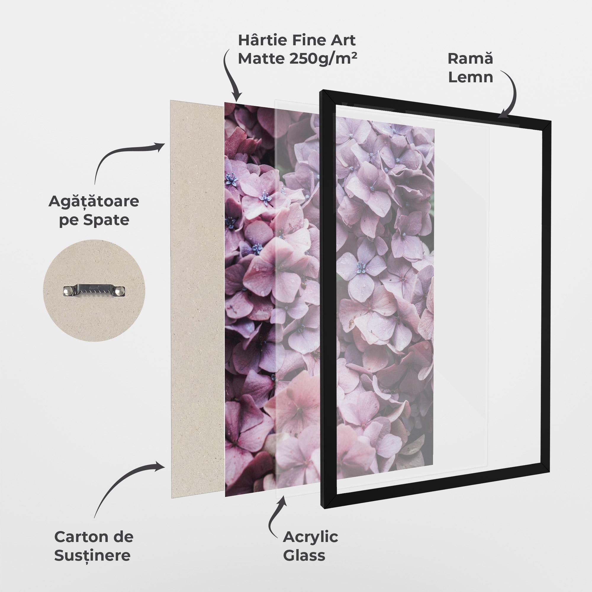 Poster Înrămat Lilac Tree mockup 1