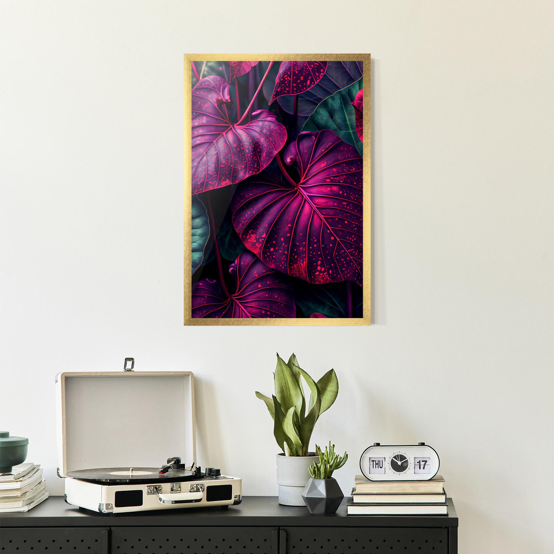 Poster Înrămat Big Purple Exotic mockup 2