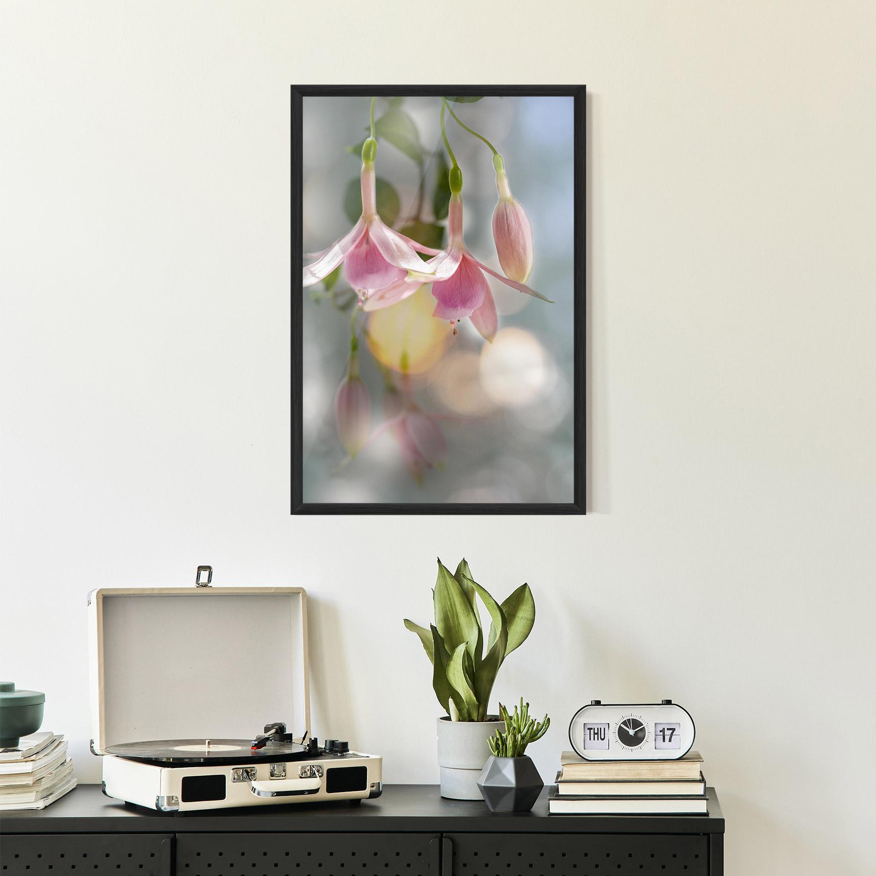 Poster Înrămat Dreamy Pink Exotic mockup 2