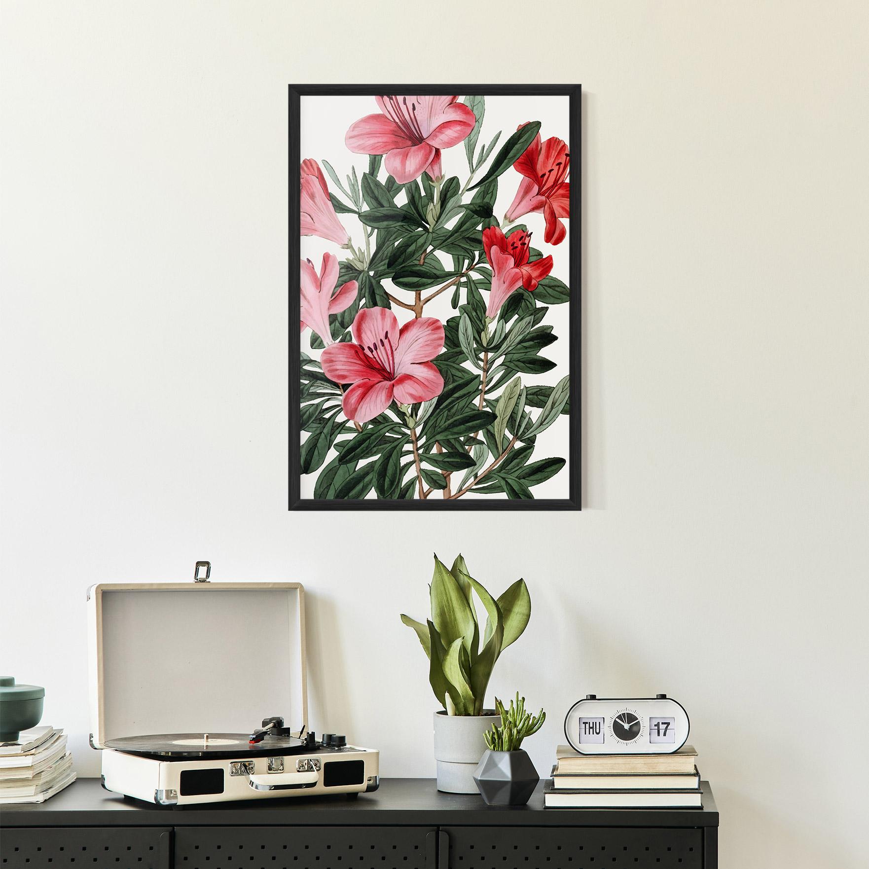 Poster Înrămat Pink Exotic Red mockup 2