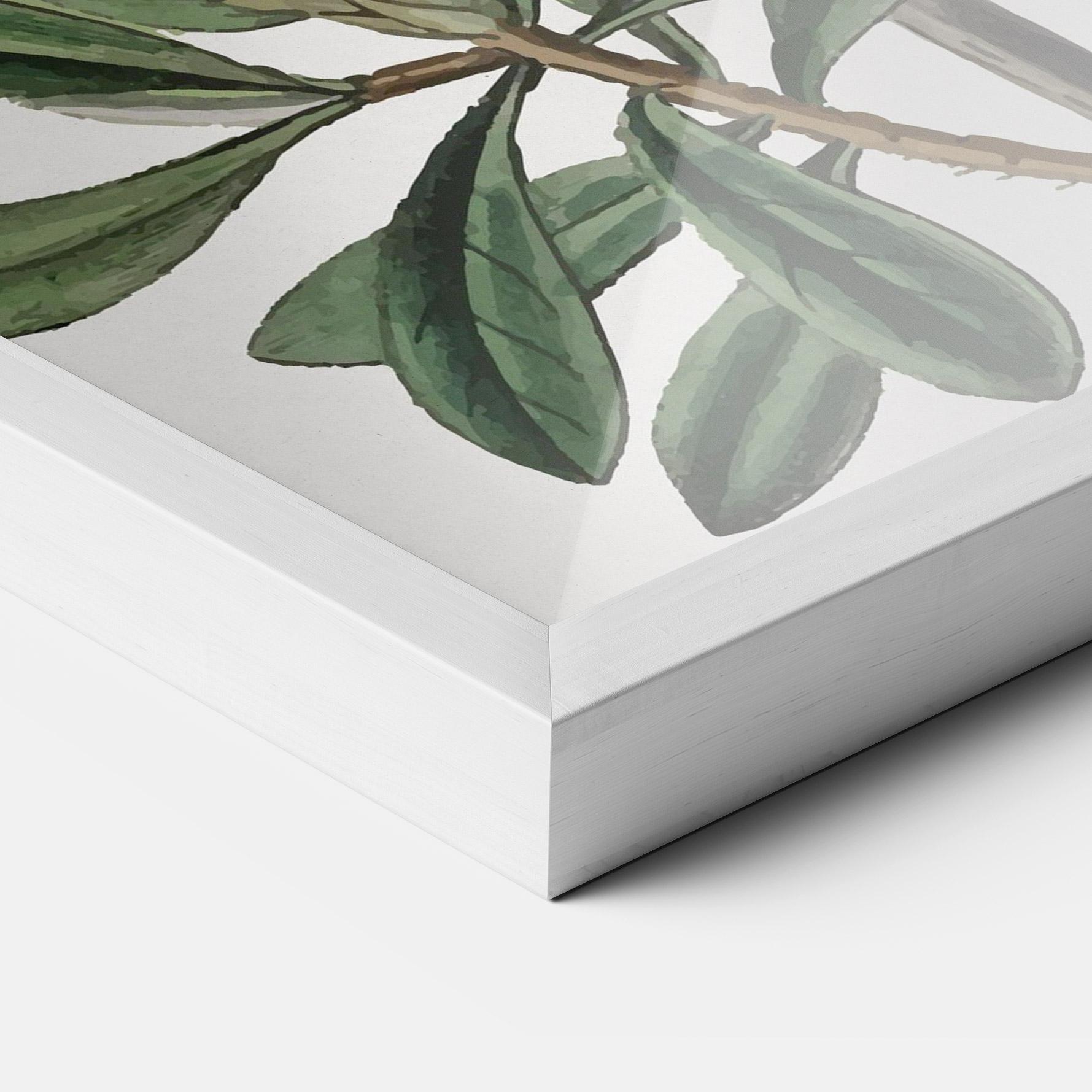 Poster Înrămat Exotic White Red mockup 3