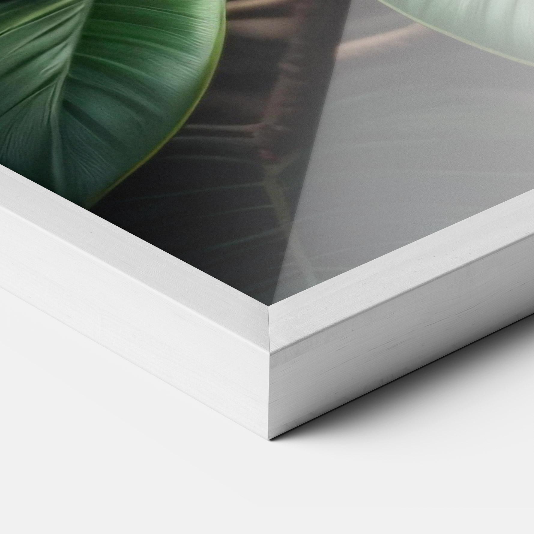 Poster Înrămat Exotic White Yellow mockup 3