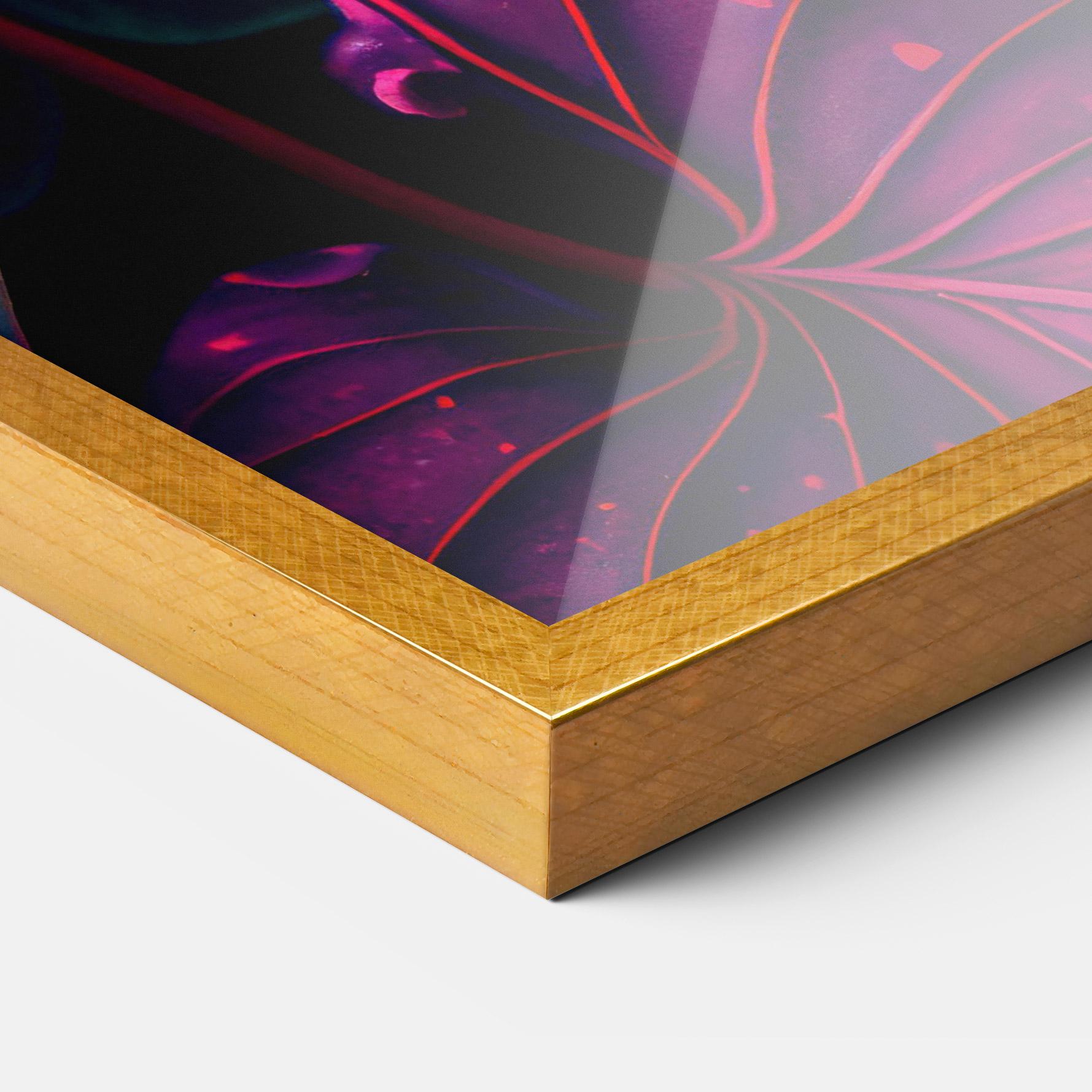 Poster Înrămat Big Purple Exotic mockup 3