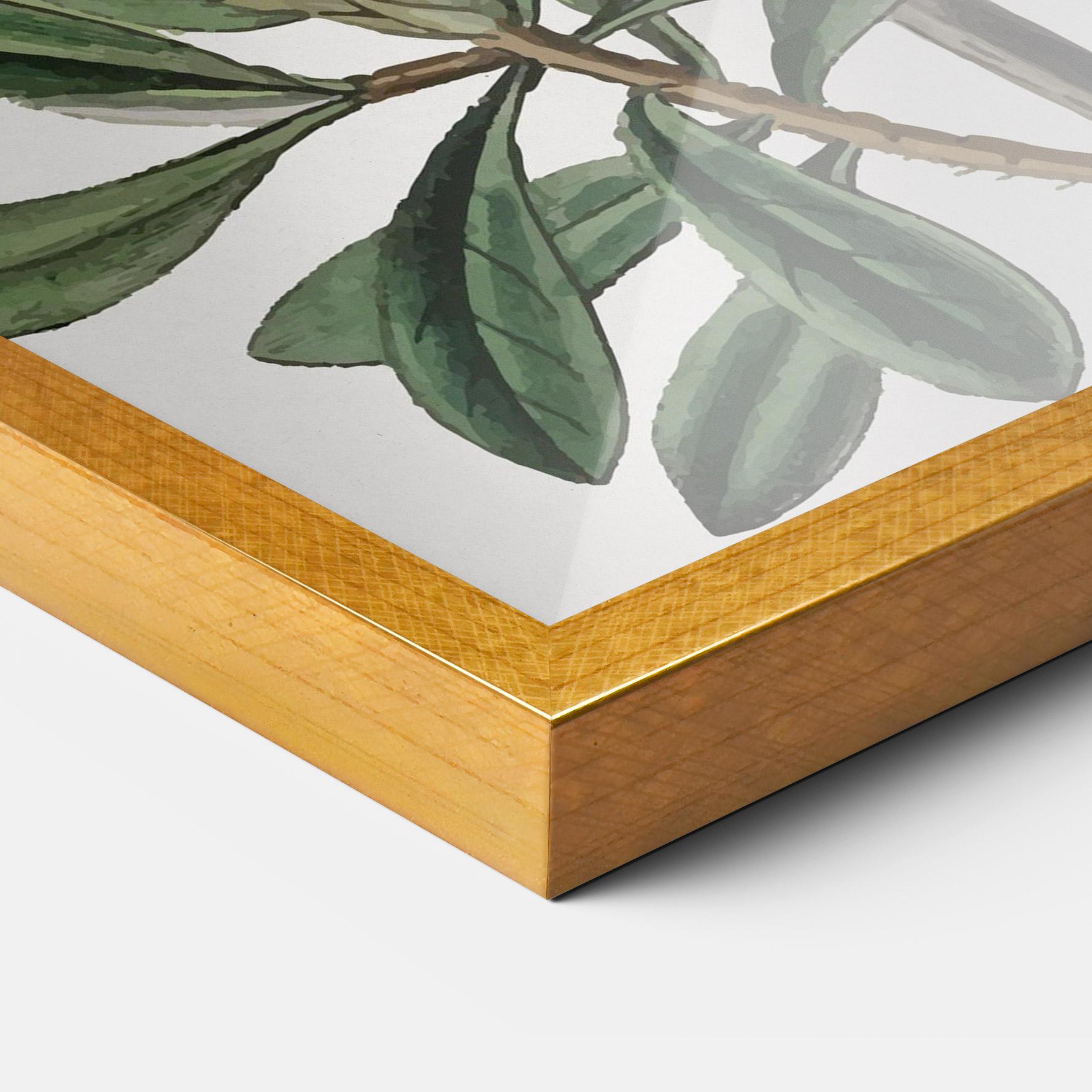 Poster Înrămat Exotic White Red mockup 3