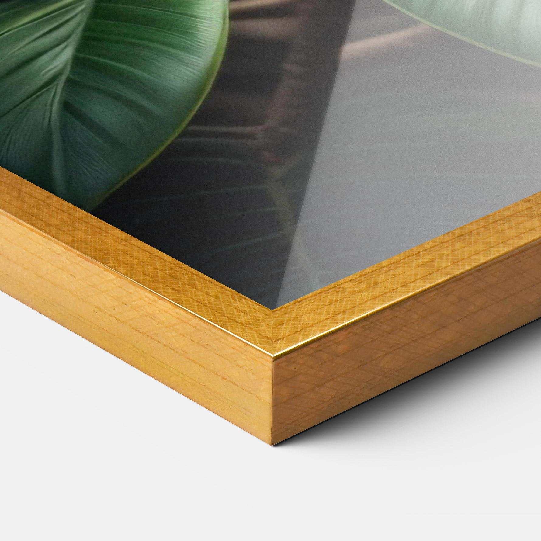 Poster Înrămat Exotic White Yellow mockup 3