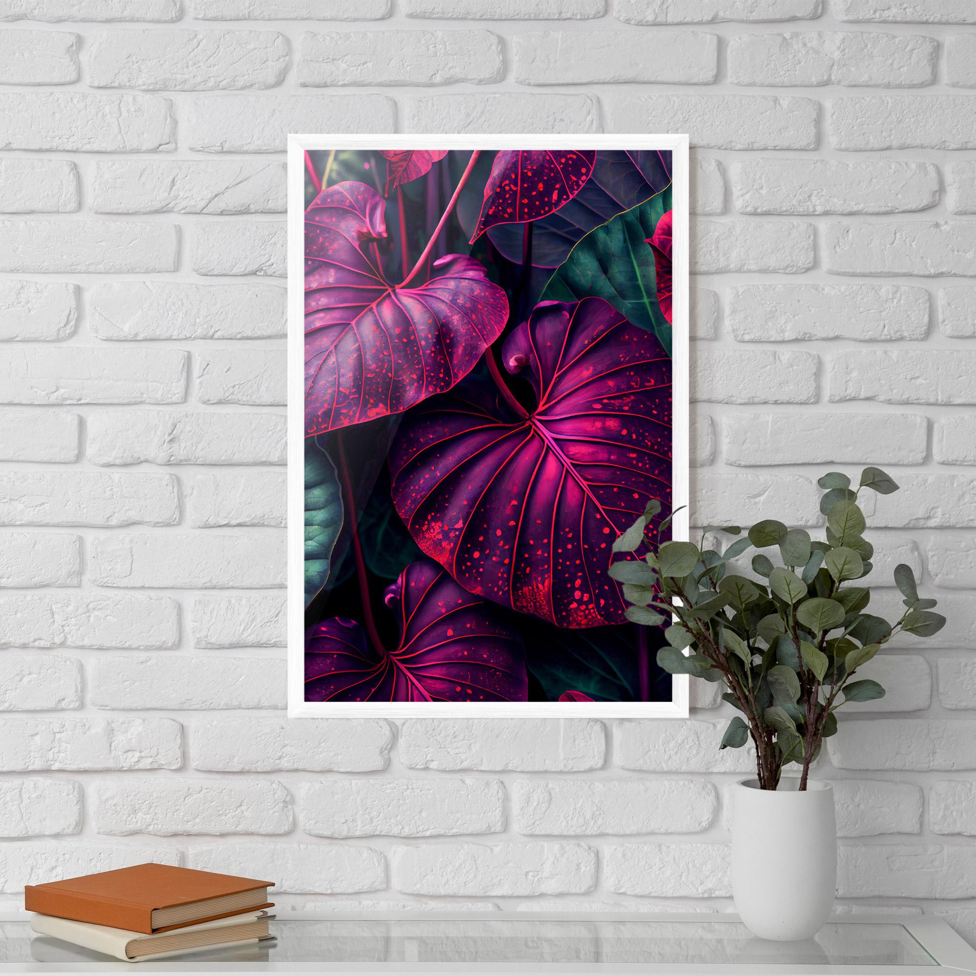 Poster Înrămat Big Purple Exotic mockup 5