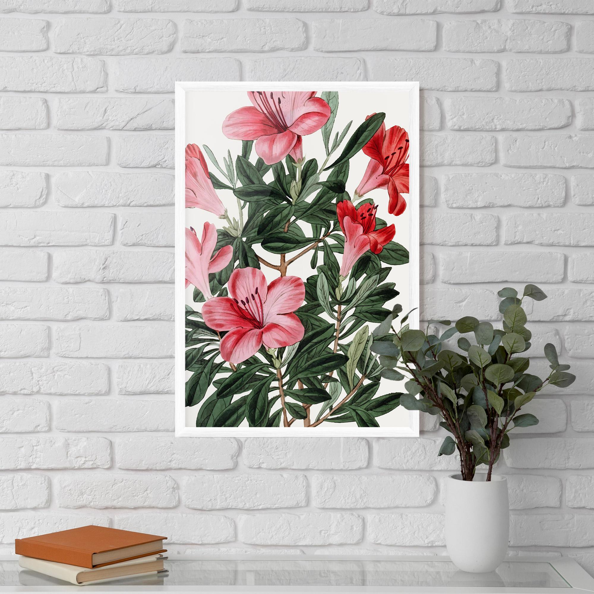 Poster Înrămat Pink Exotic Red mockup 5