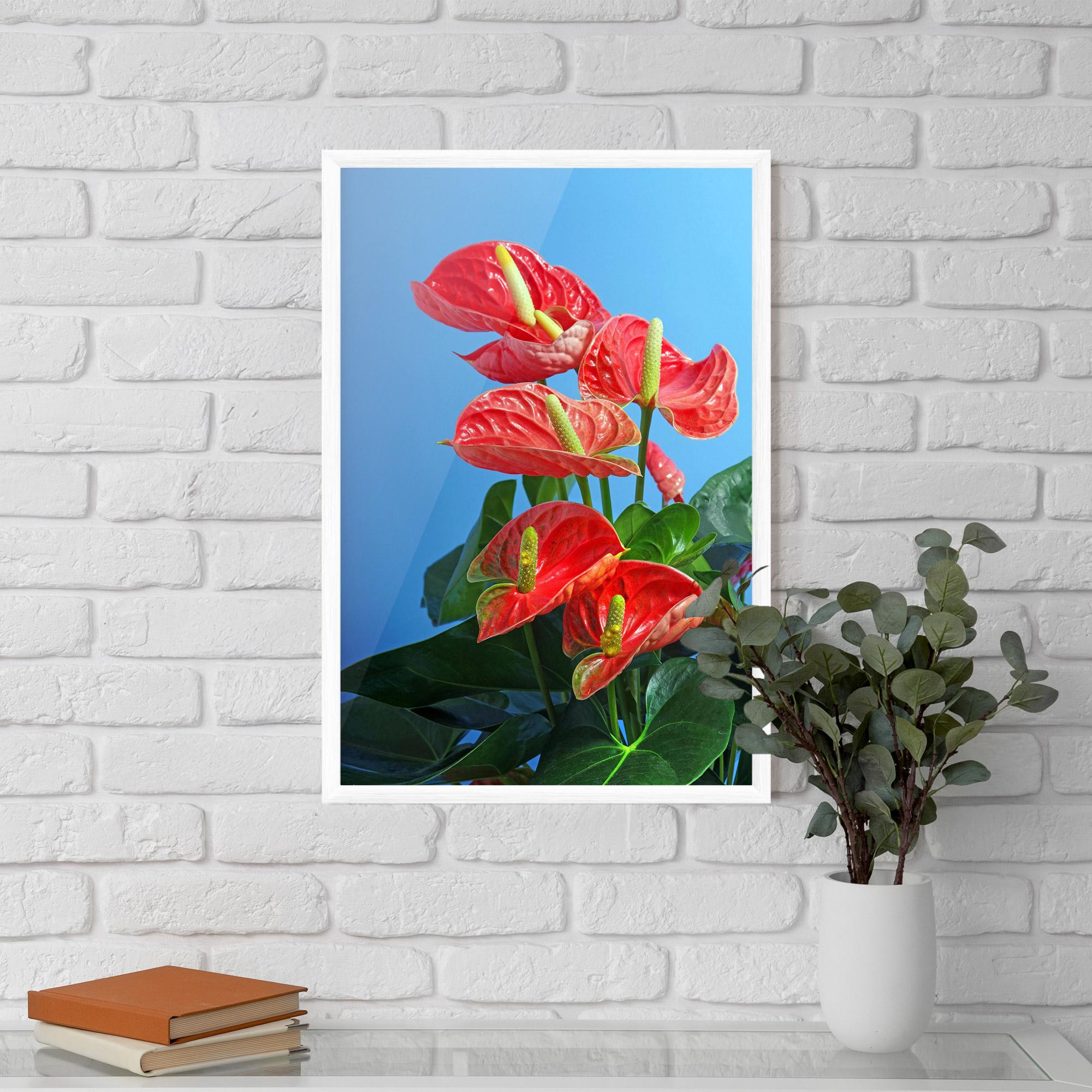 Poster Înrămat Red Green Exotic mockup 5