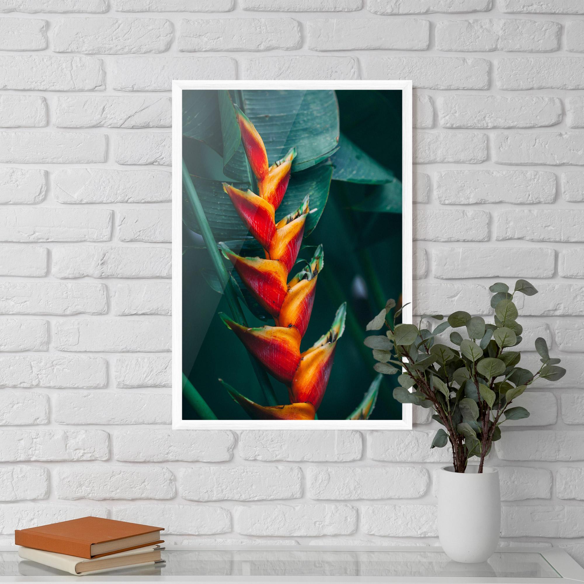 Poster Înrămat Red Orange Exotic mockup 5