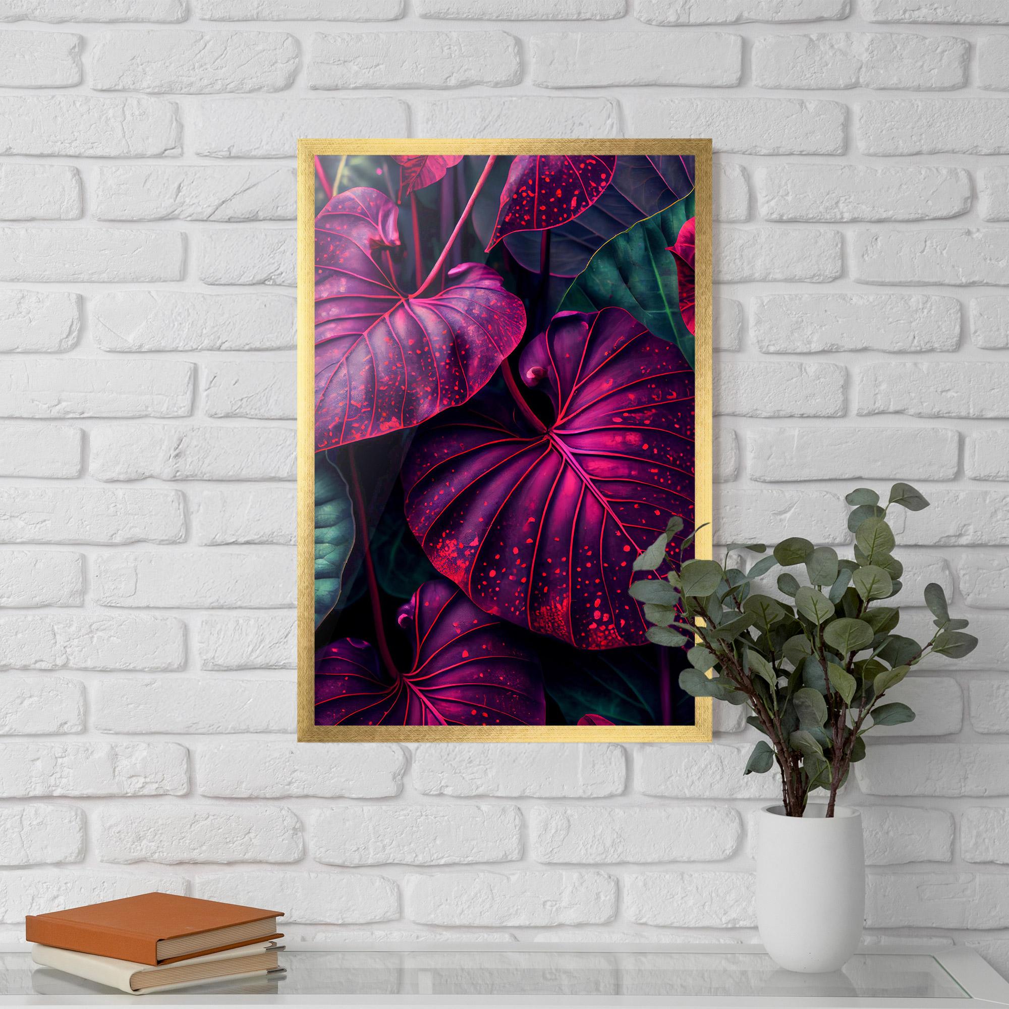 Poster Înrămat Big Purple Exotic mockup 5