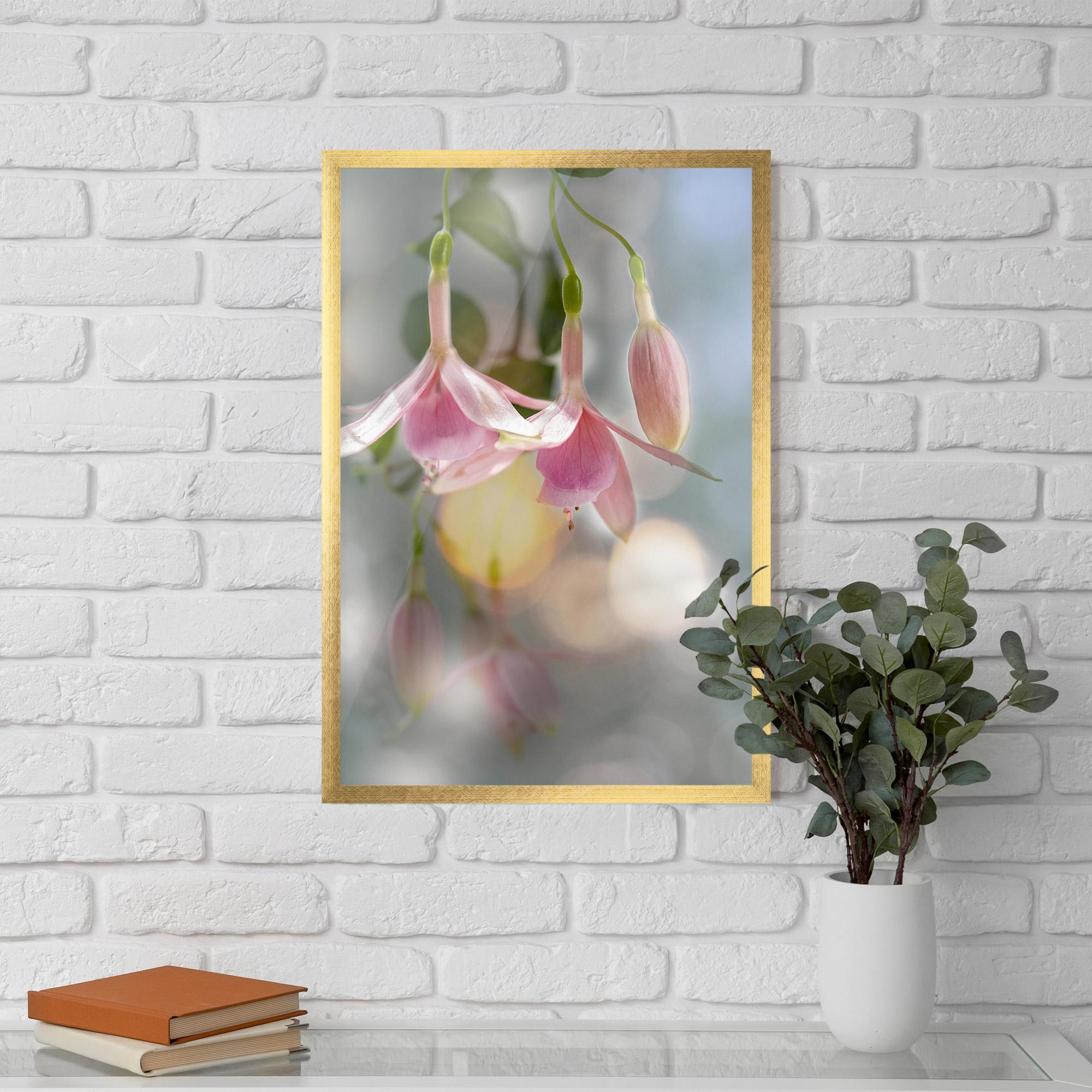 Poster Înrămat Dreamy Pink Exotic mockup 5