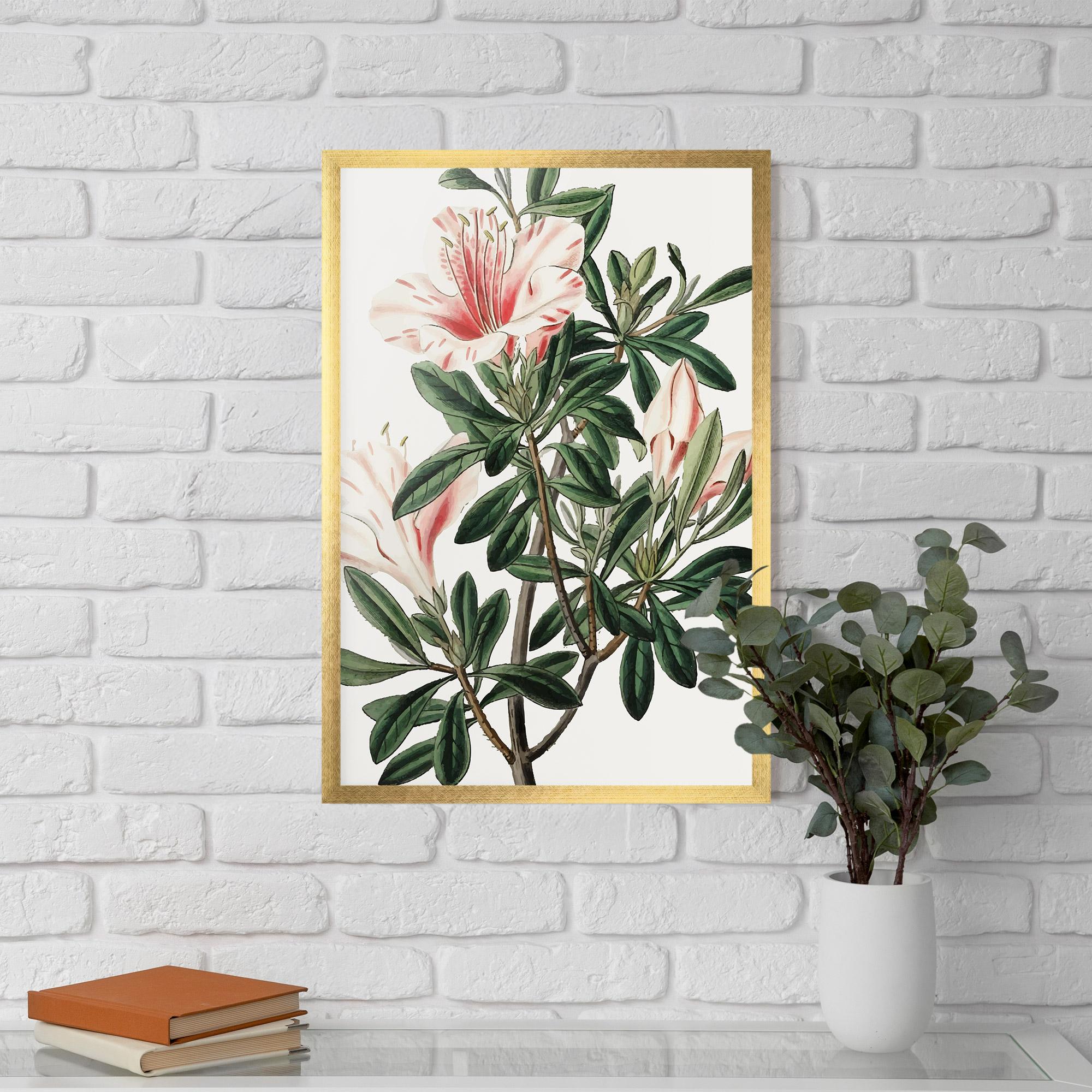 Poster Înrămat Exotic White Red mockup 5