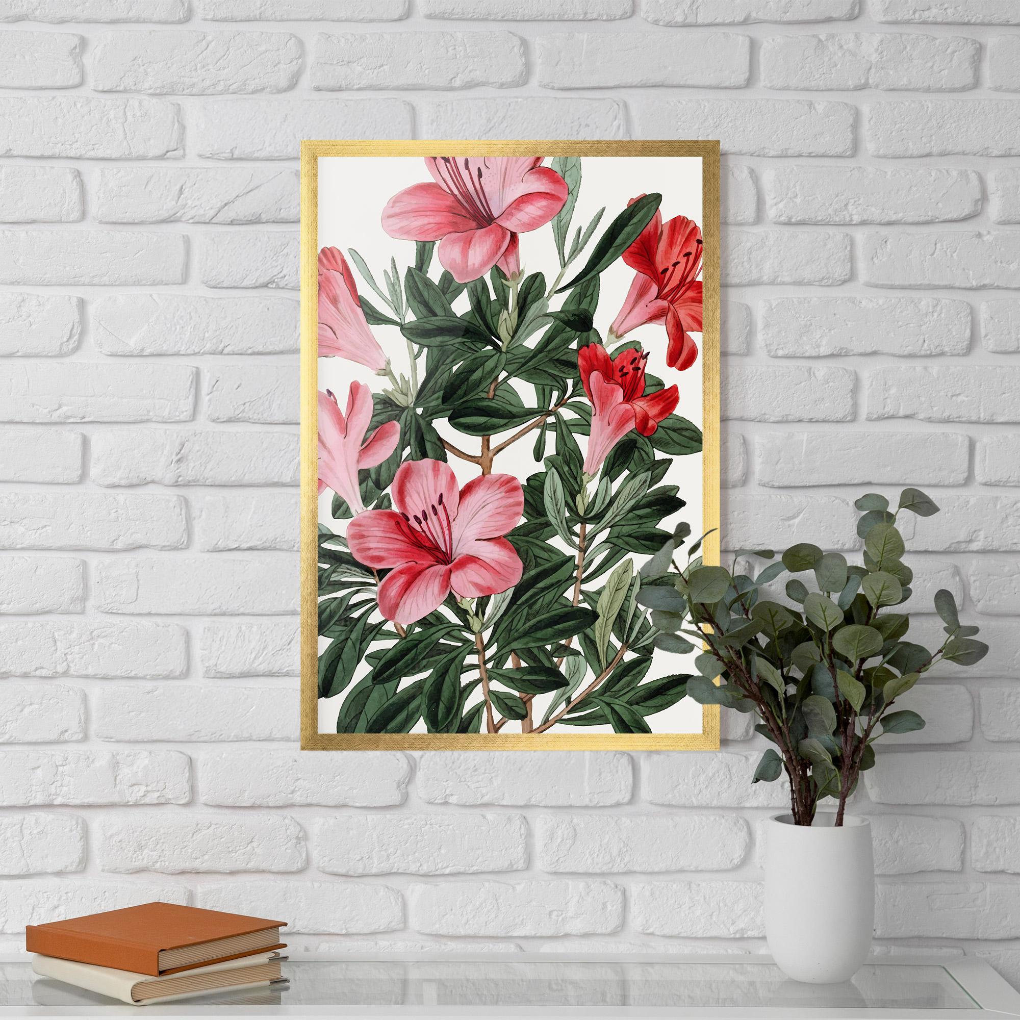 Poster Înrămat Pink Exotic Red mockup 5