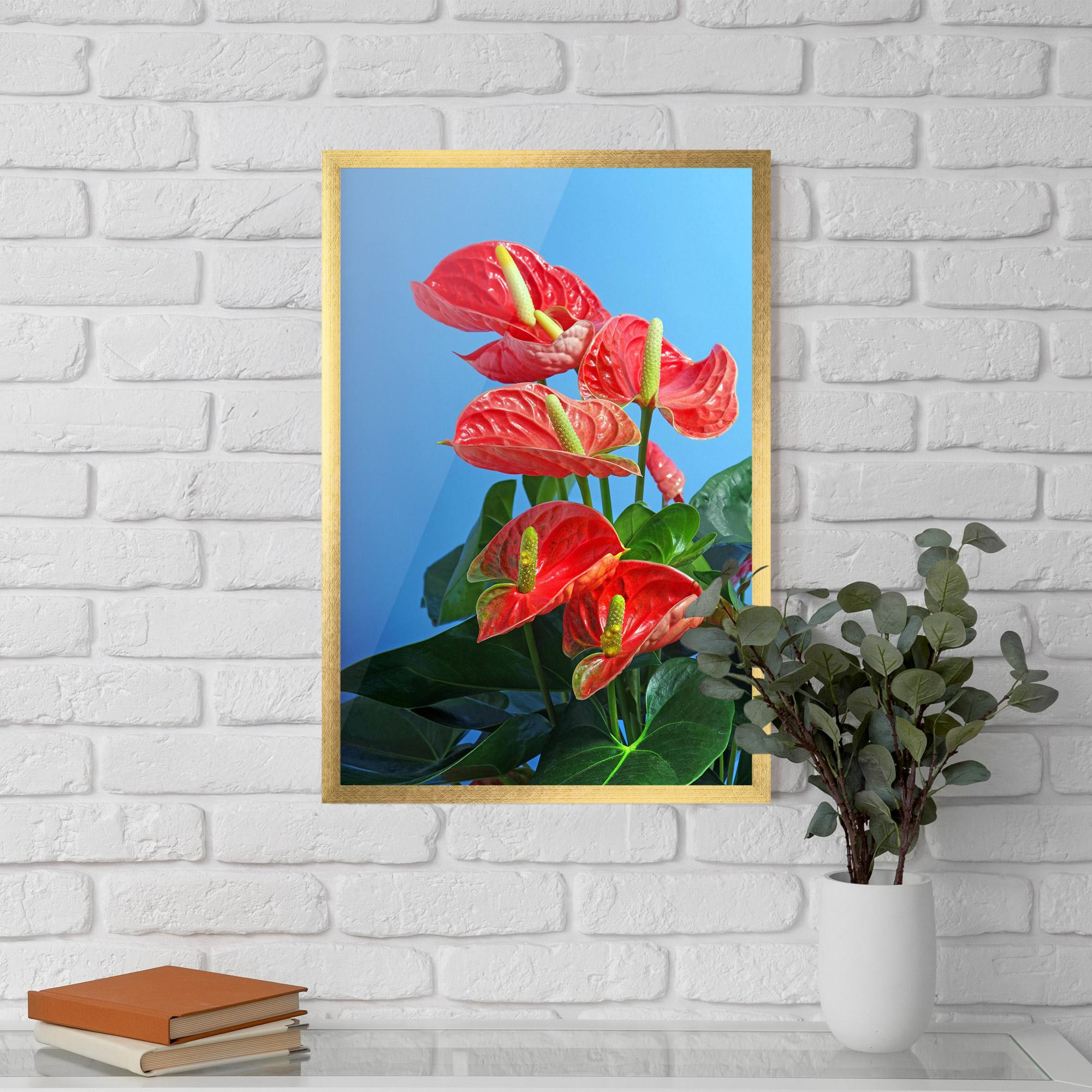 Poster Înrămat Red Green Exotic mockup 5