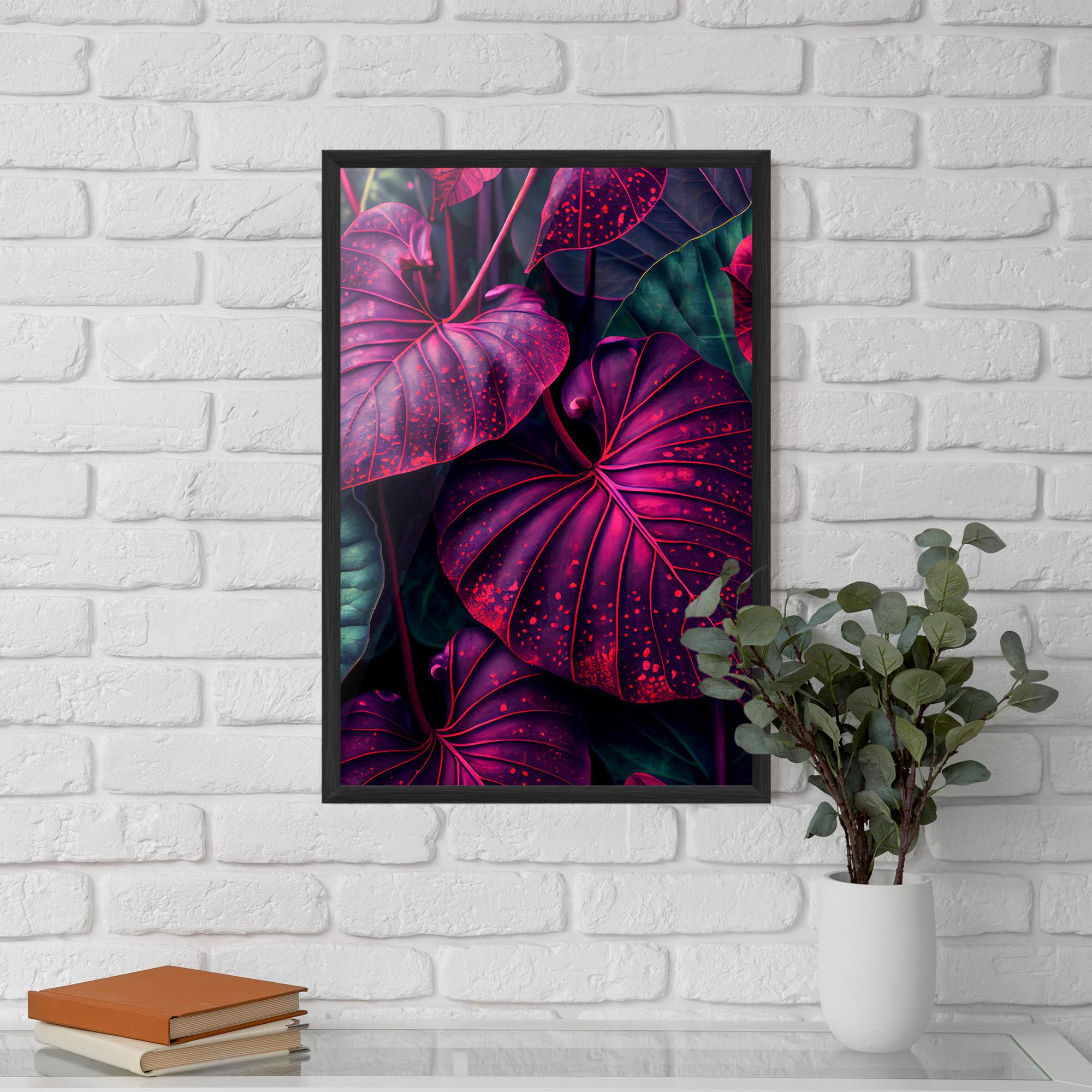 Poster Înrămat Big Purple Exotic mockup 5