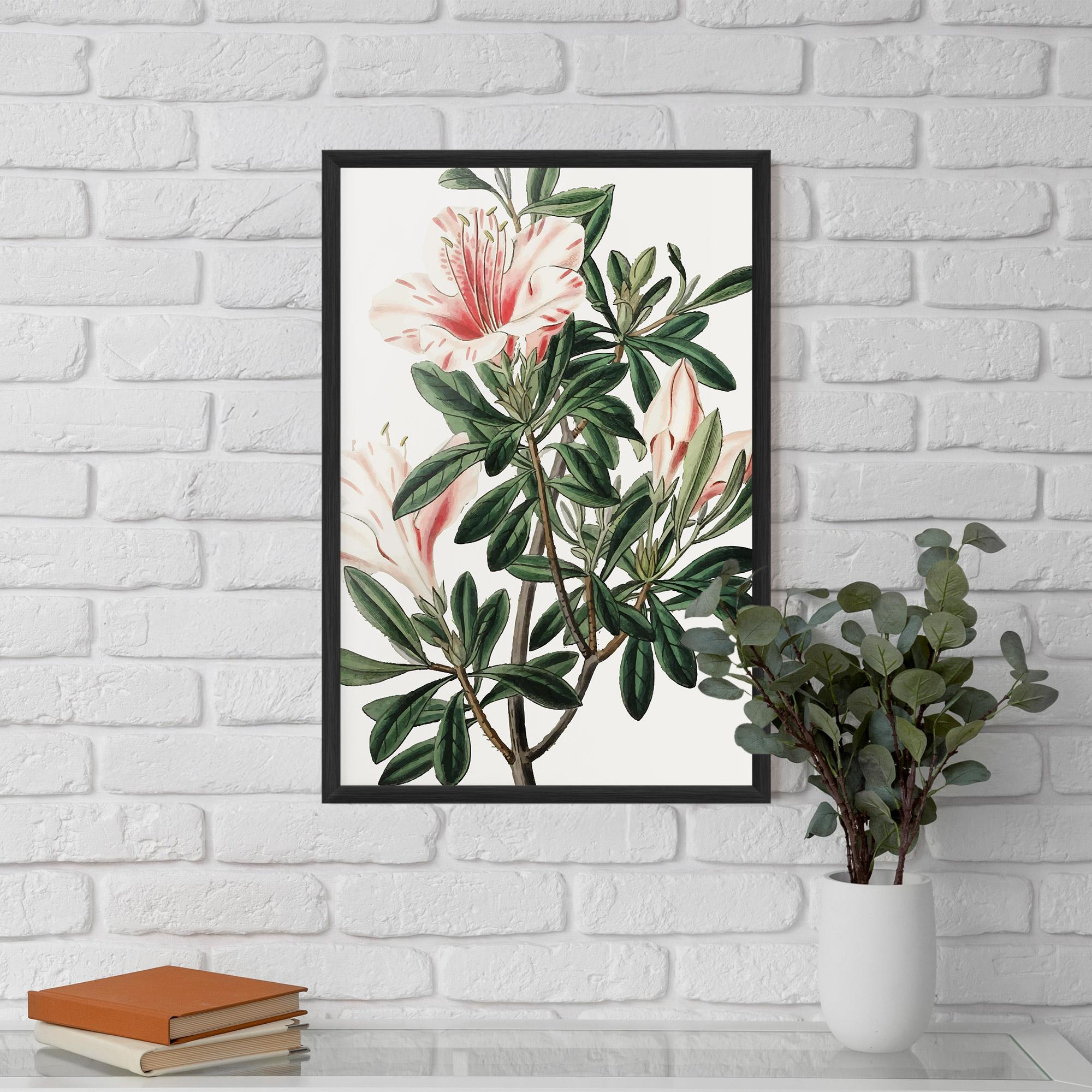 Poster Înrămat Exotic White Red mockup 5