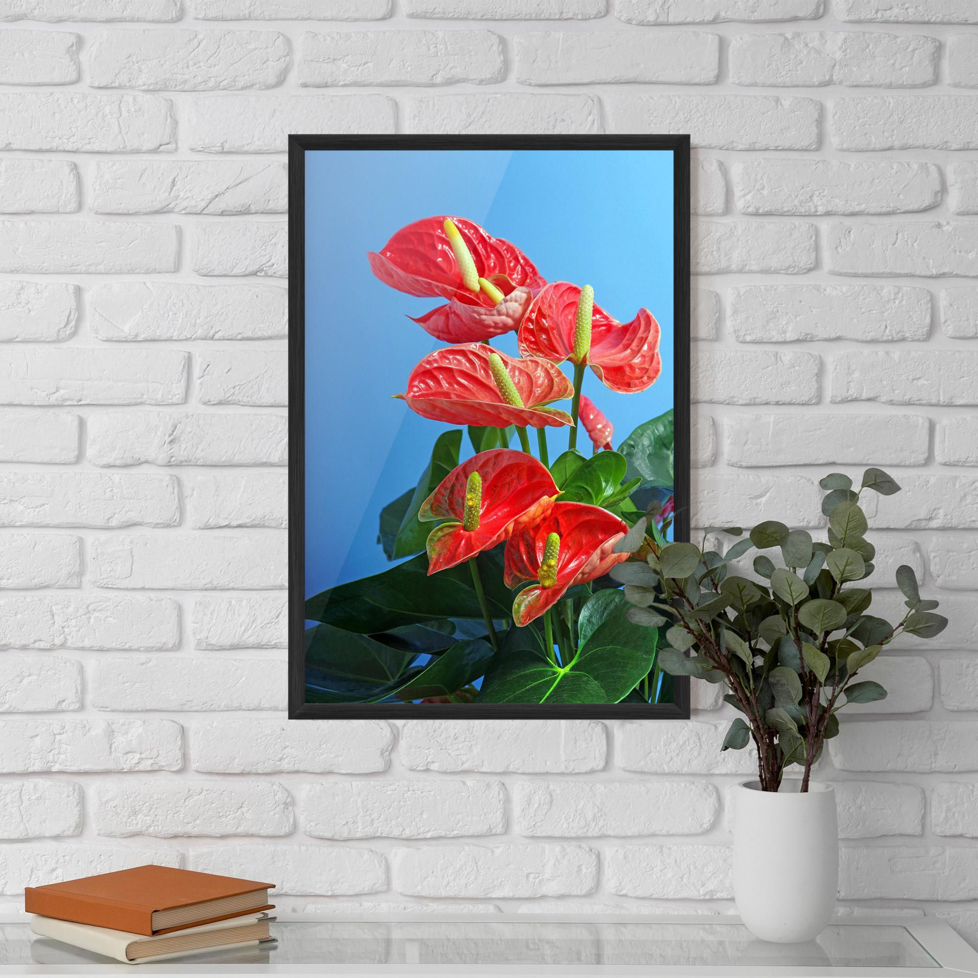 Poster Înrămat Red Green Exotic mockup 5