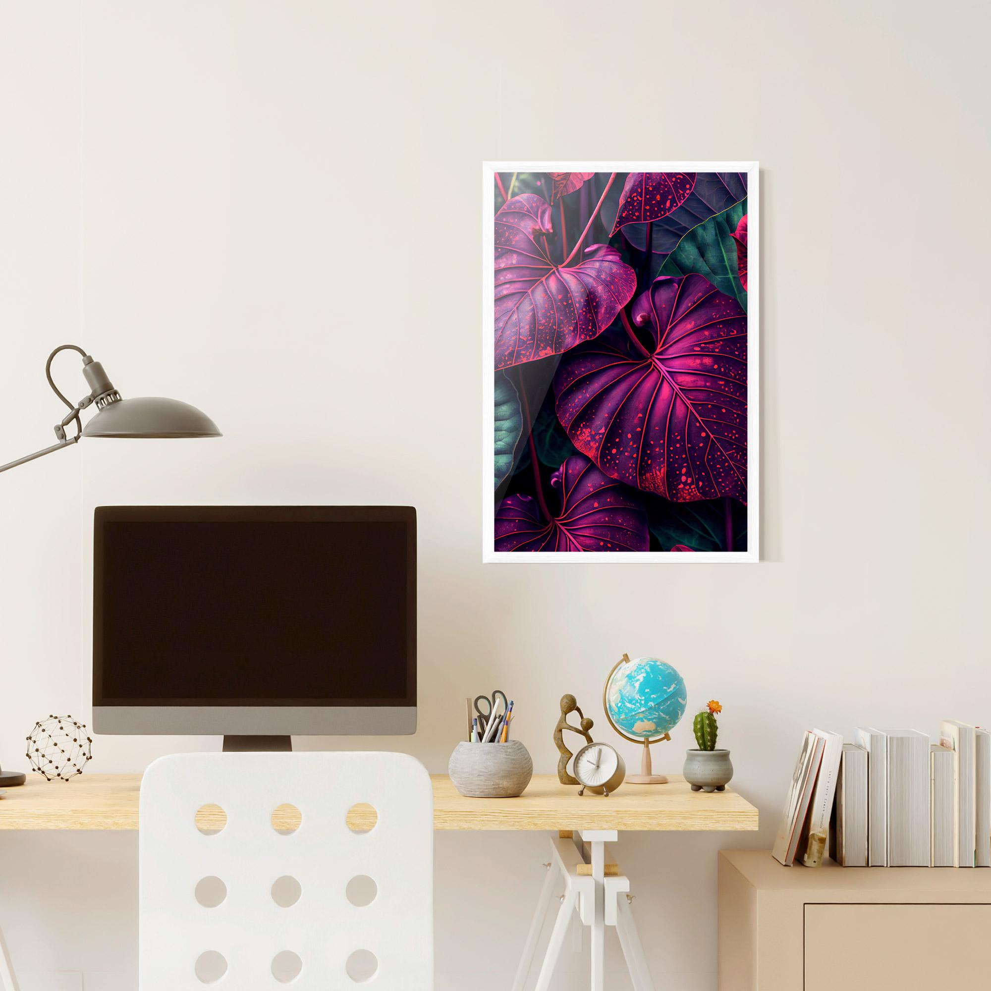 Poster Înrămat Big Purple Exotic mockup 6