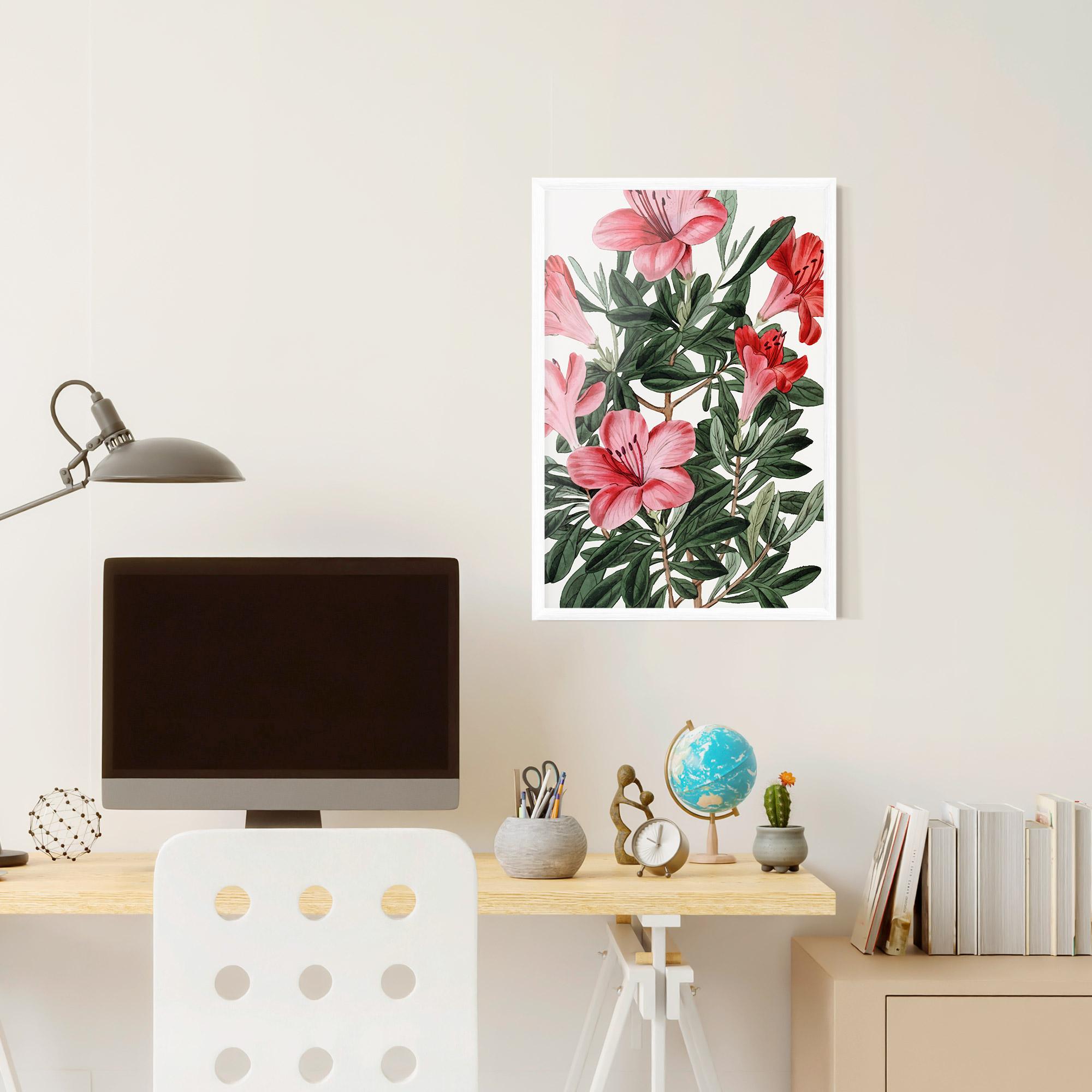Poster Înrămat Pink Exotic Red mockup 6