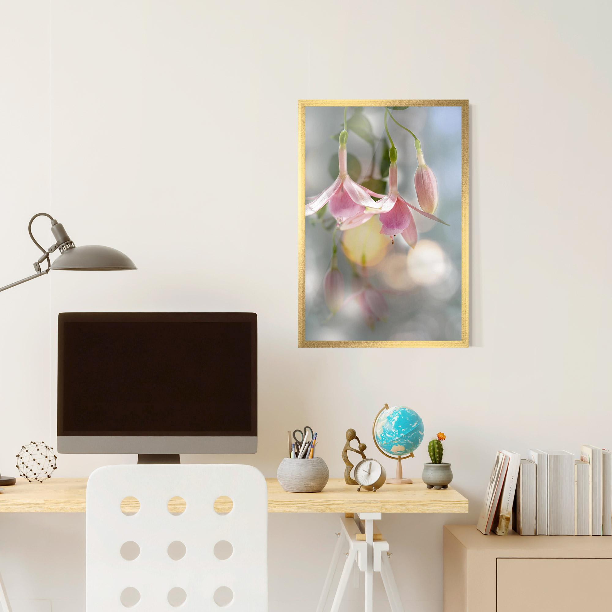 Poster Înrămat Dreamy Pink Exotic mockup 6