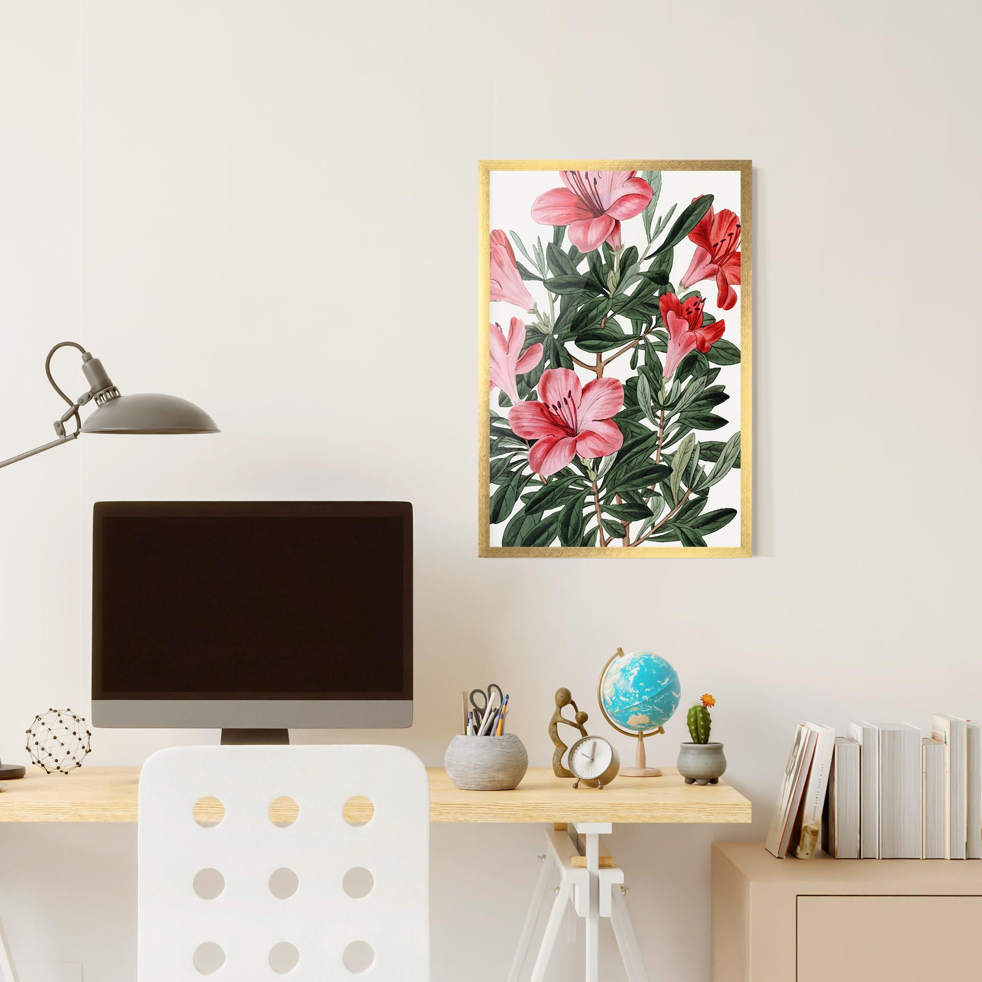Poster Înrămat Pink Exotic Red mockup 6