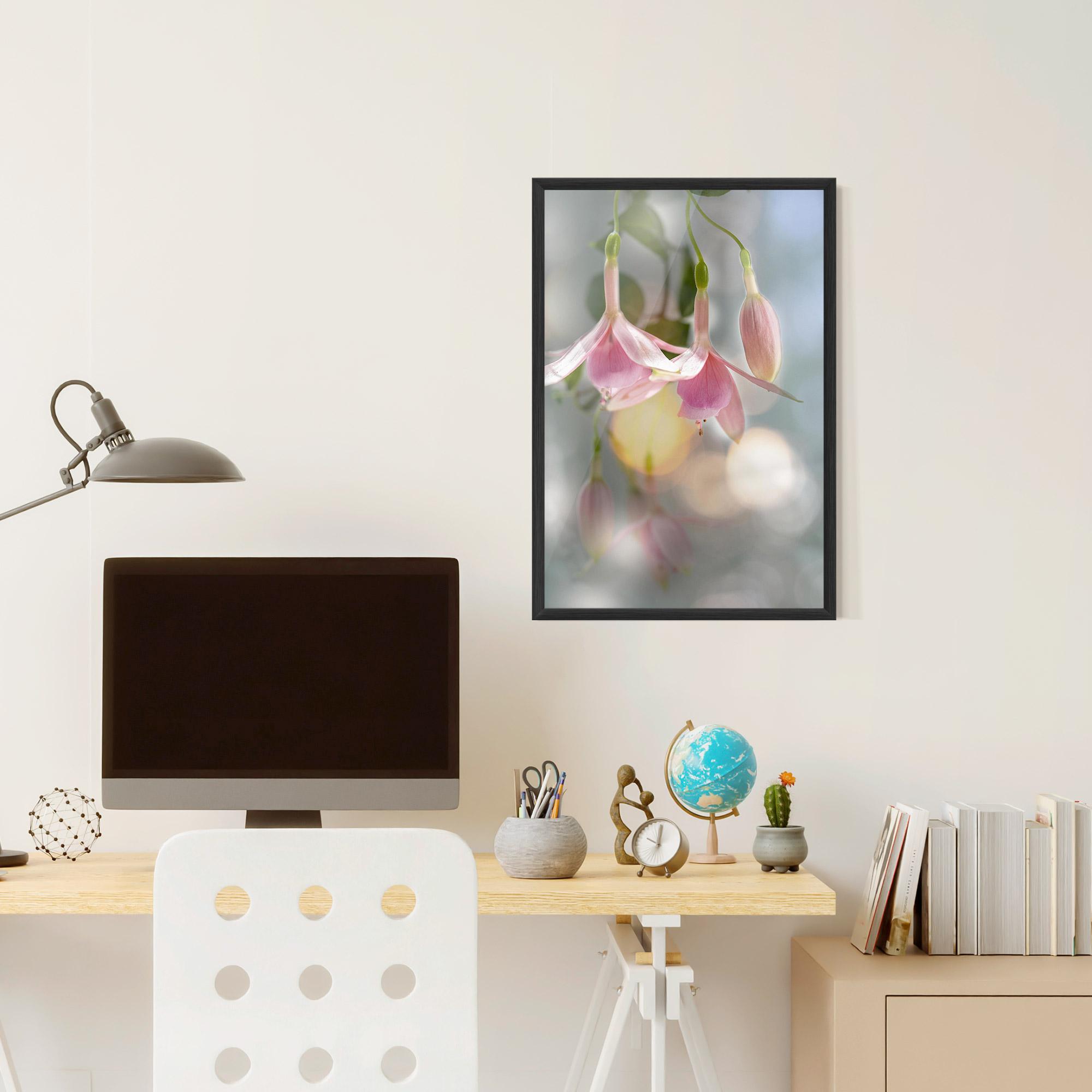Poster Înrămat Dreamy Pink Exotic mockup 6