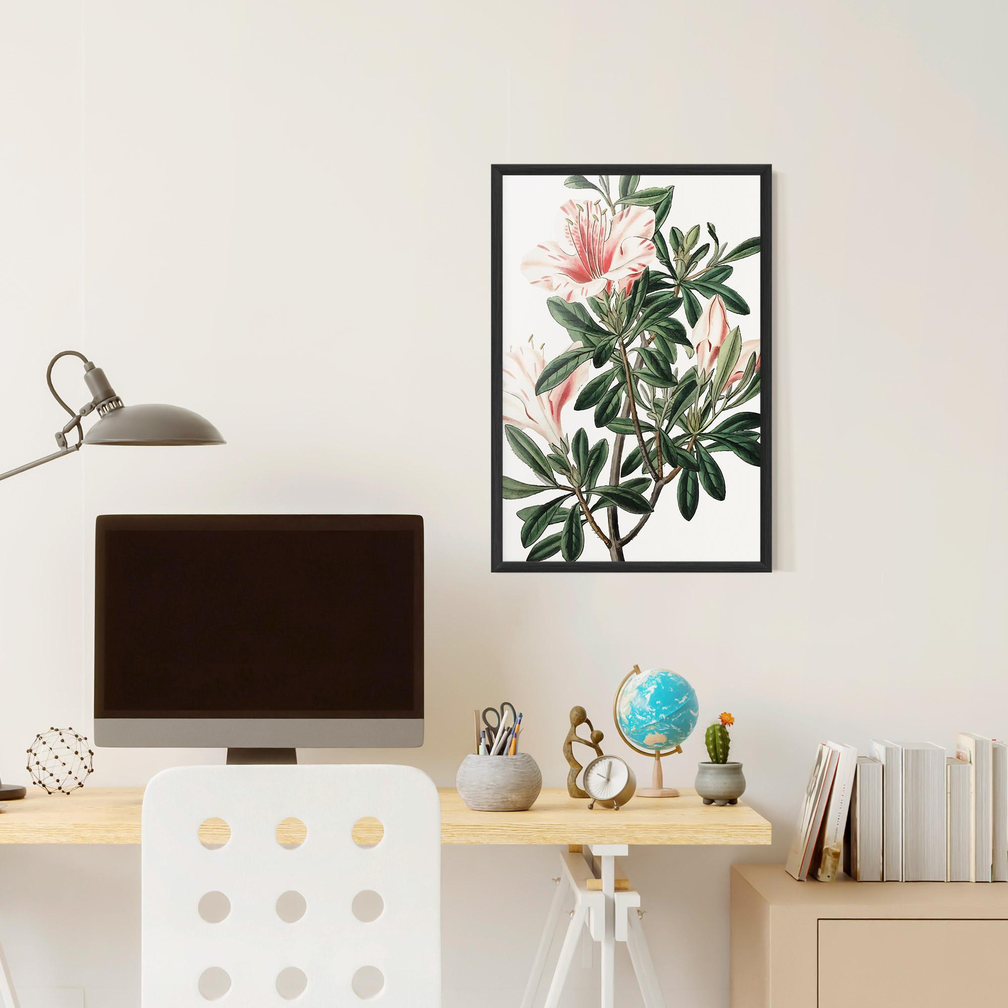 Poster Înrămat Exotic White Red mockup 6