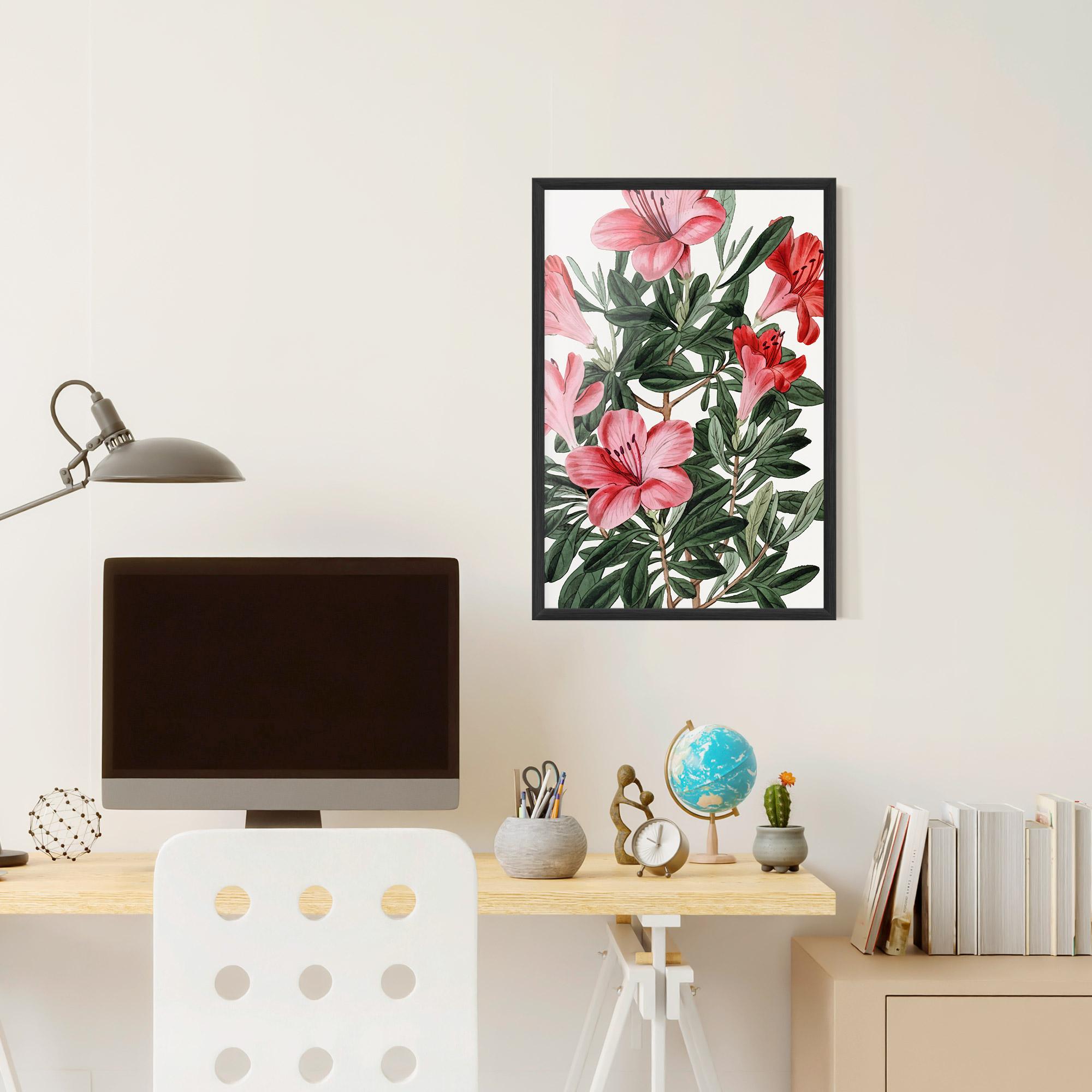 Poster Înrămat Pink Exotic Red mockup 6