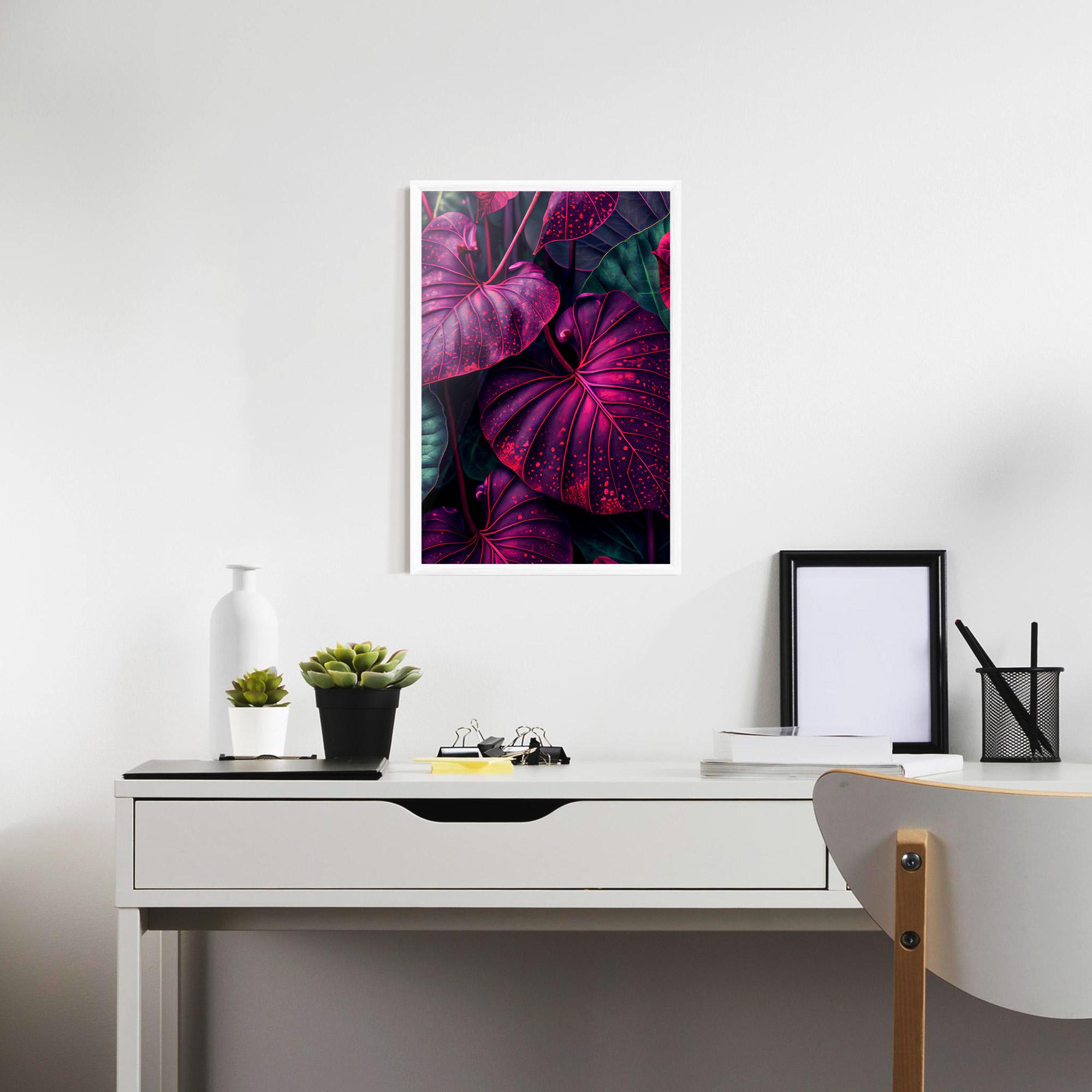 Poster Înrămat Big Purple Exotic mockup 7