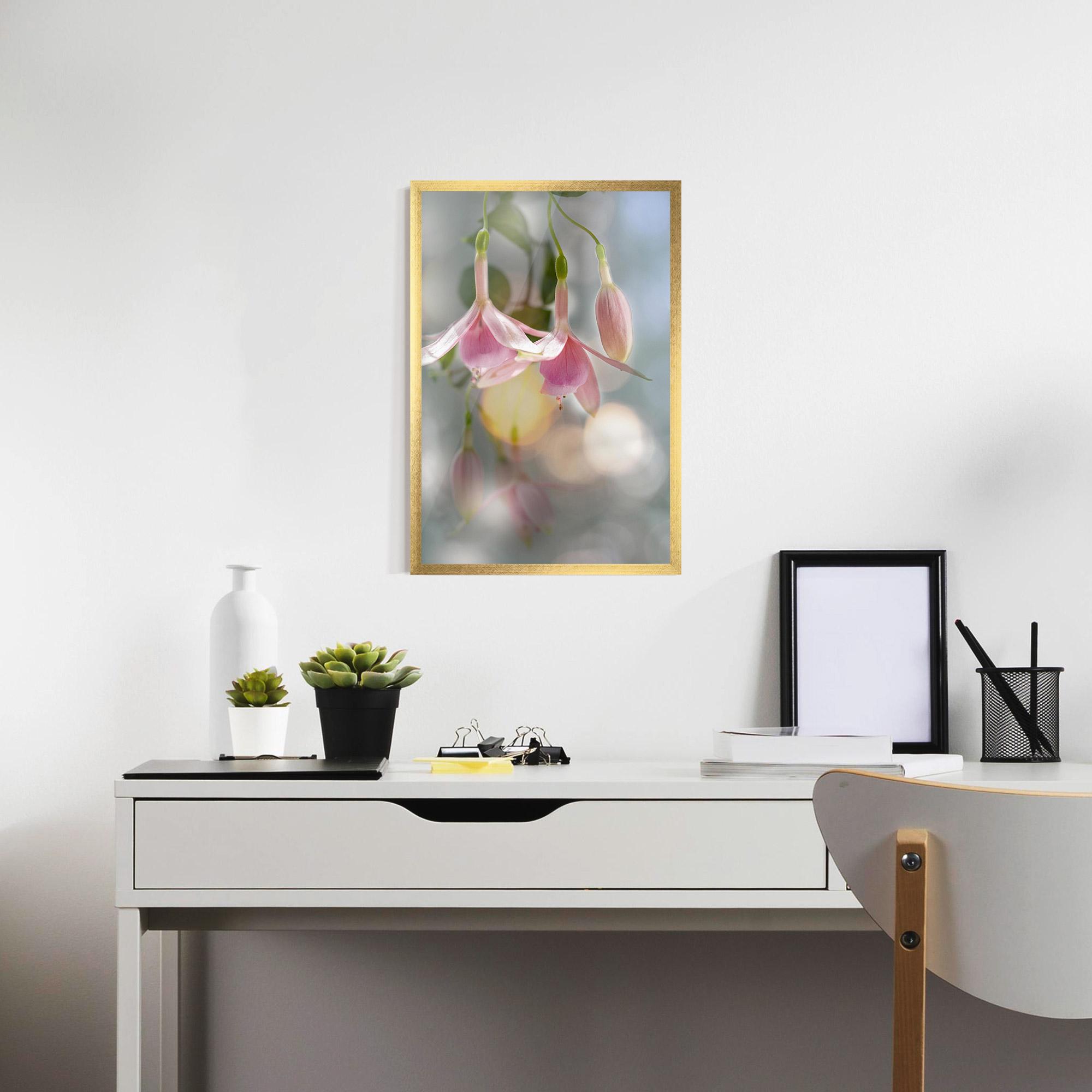 Poster Înrămat Dreamy Pink Exotic mockup 7