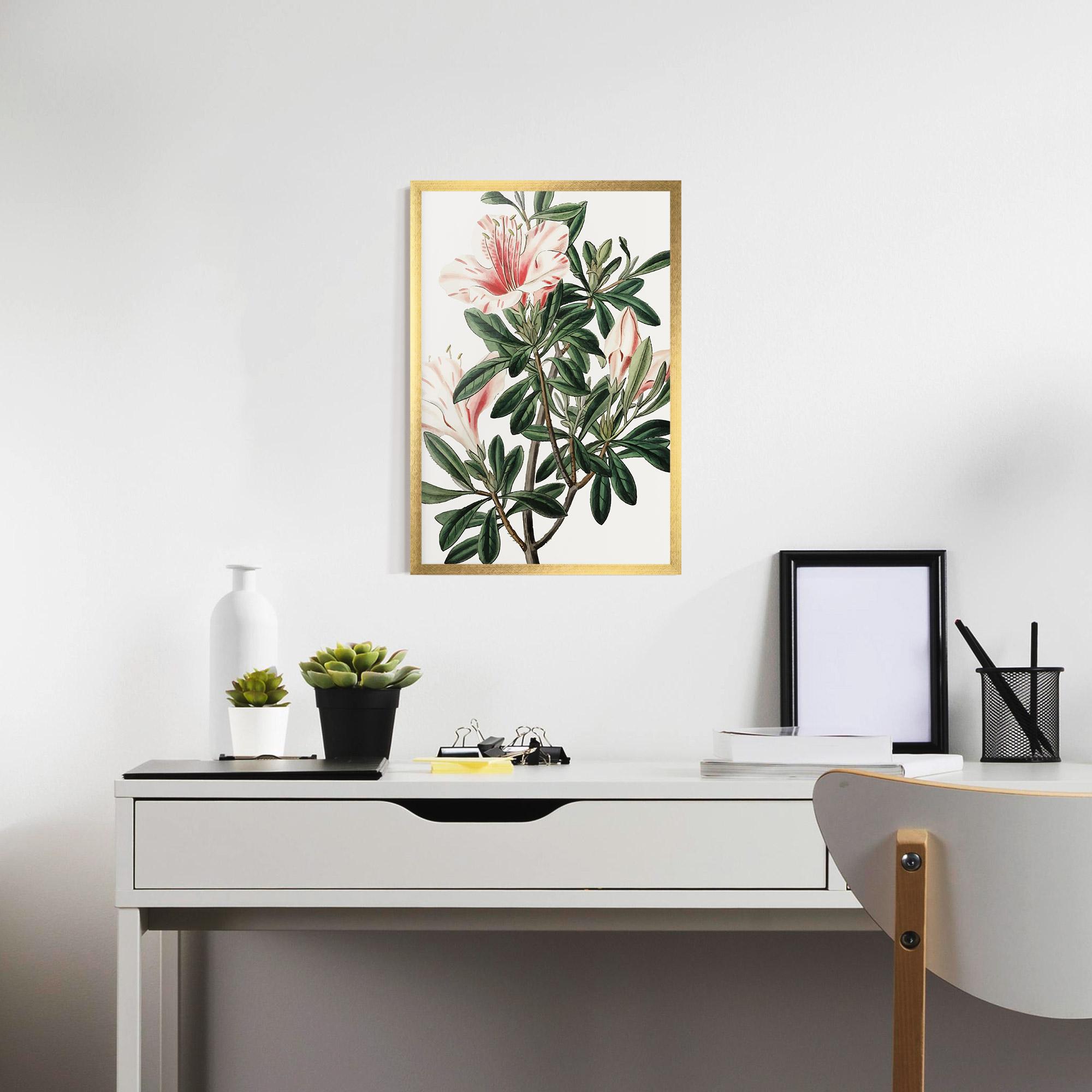 Poster Înrămat Exotic White Red mockup 7