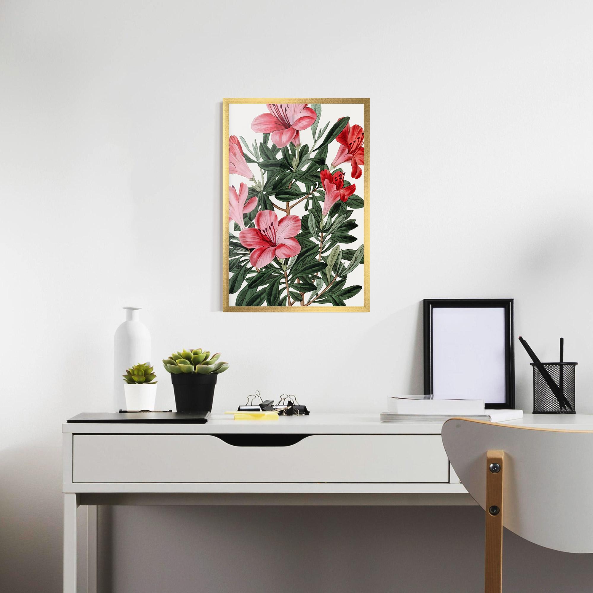 Poster Înrămat Pink Exotic Red mockup 7