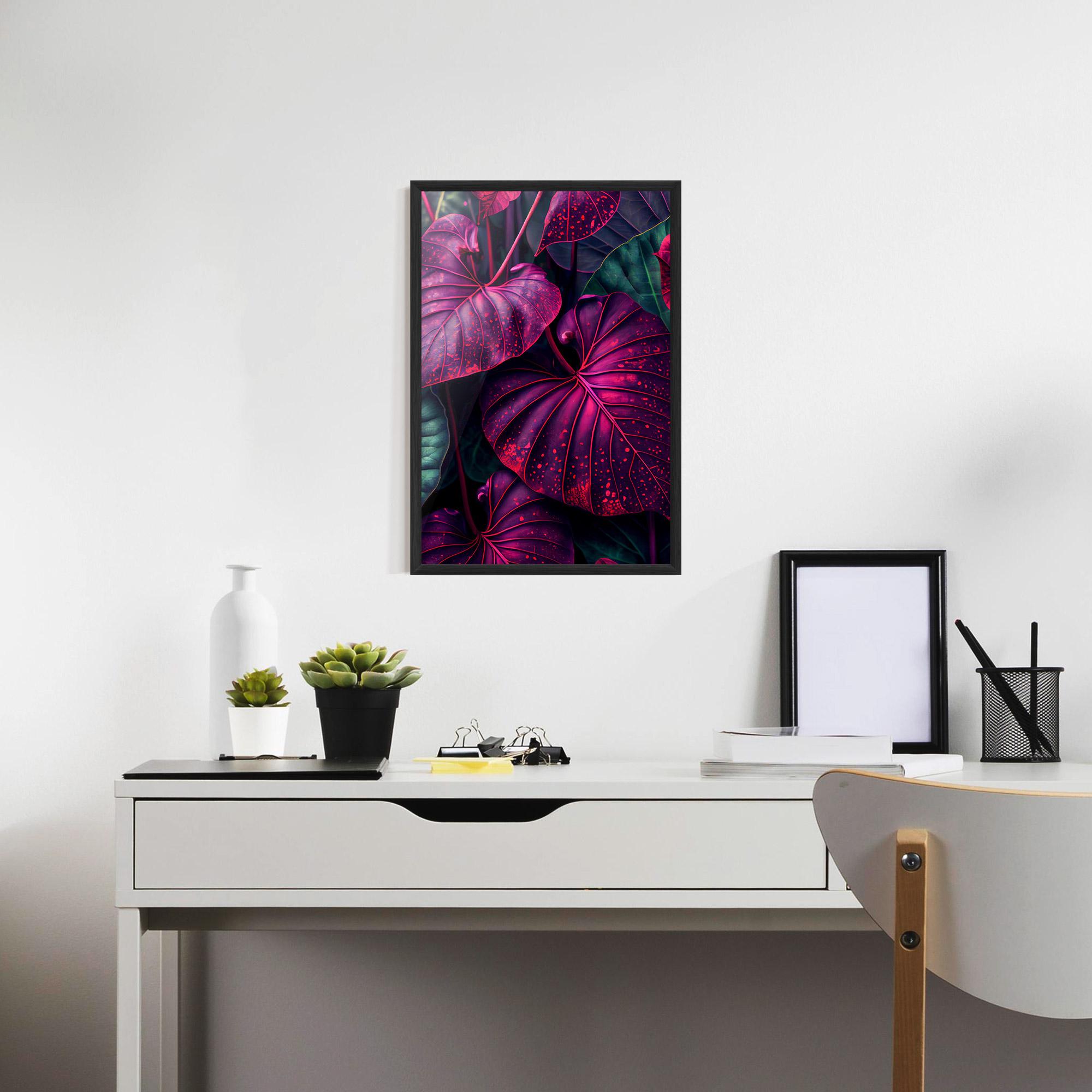 Poster Înrămat Big Purple Exotic mockup 7