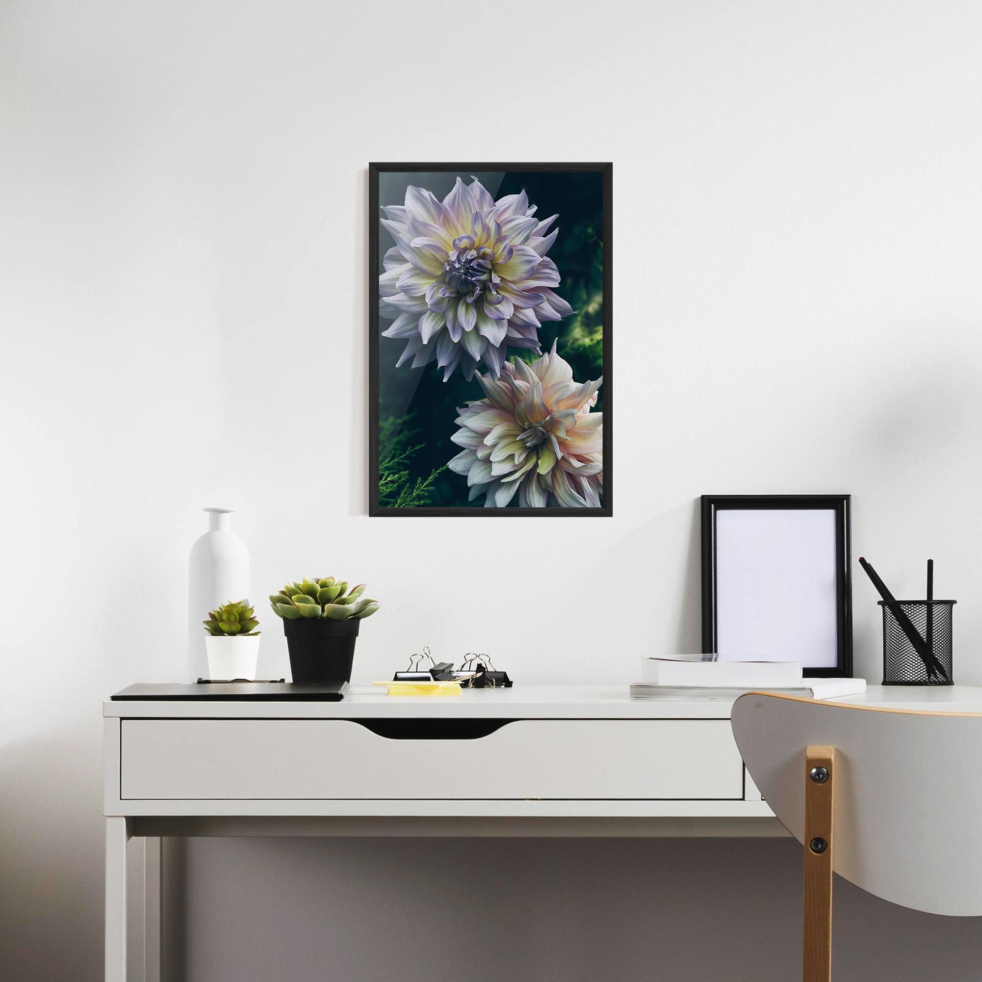 Poster Înrămat Dahlia Flowers mockup 7