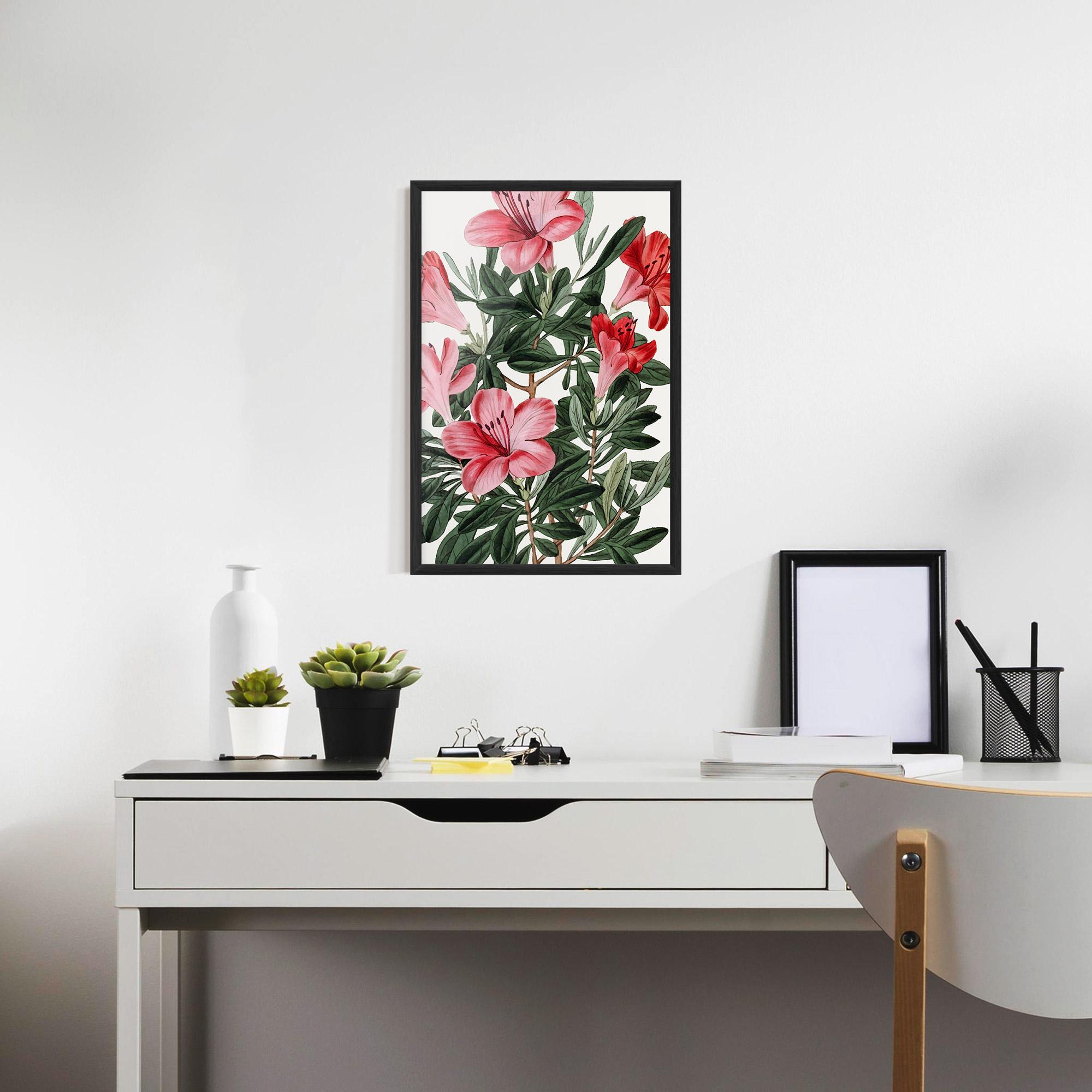 Poster Înrămat Pink Exotic Red mockup 7