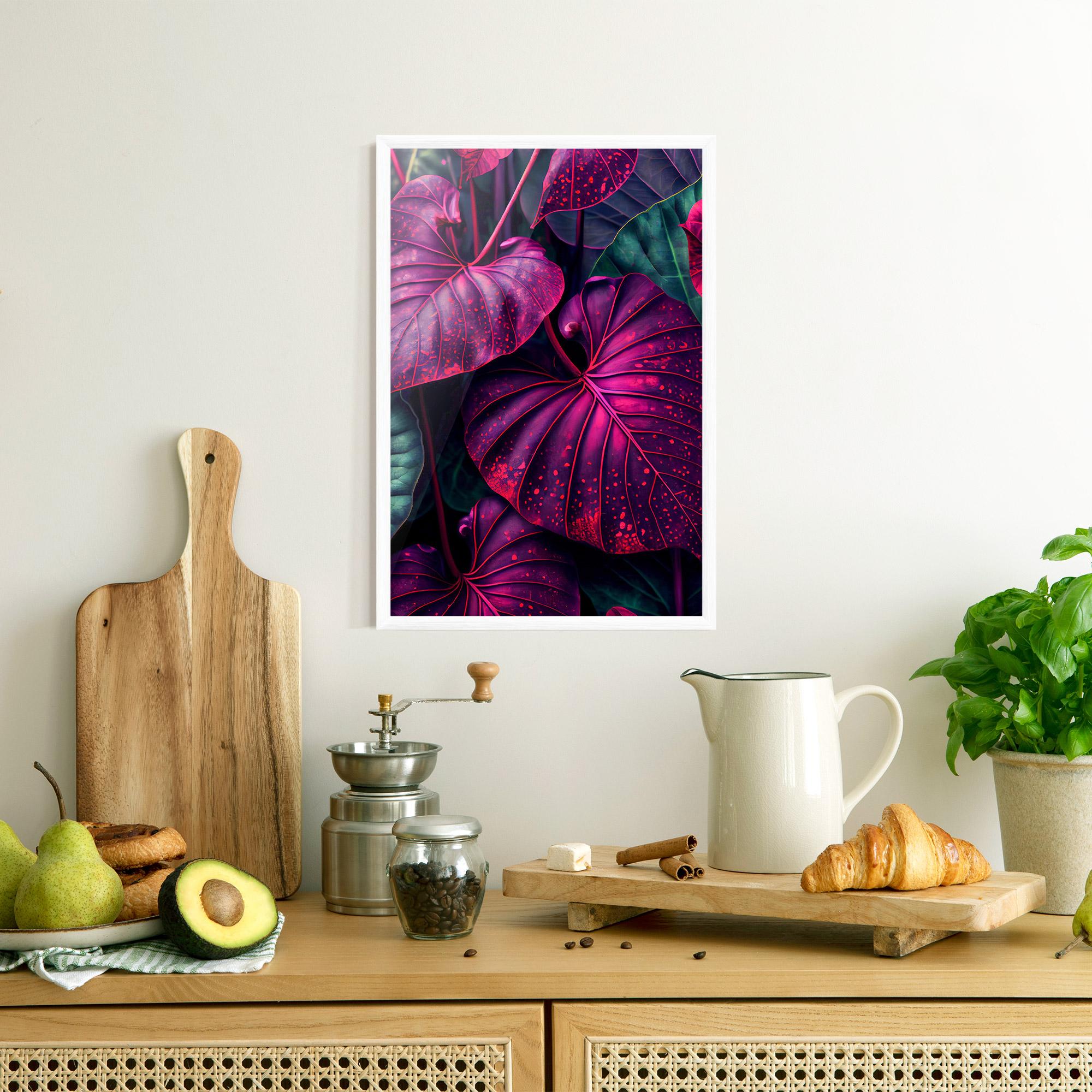 Poster Înrămat Big Purple Exotic mockup 8