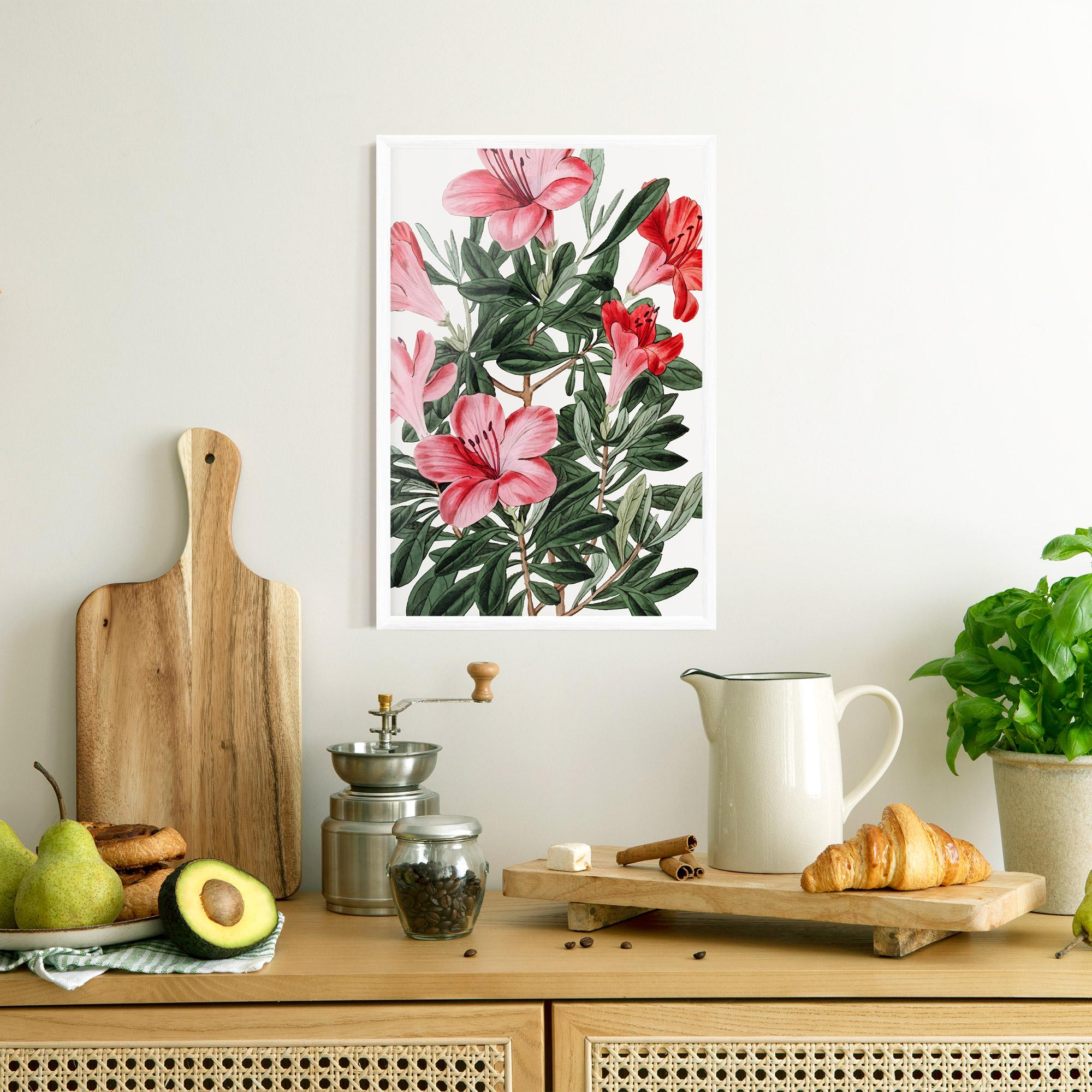 Poster Înrămat Pink Exotic Red mockup 8