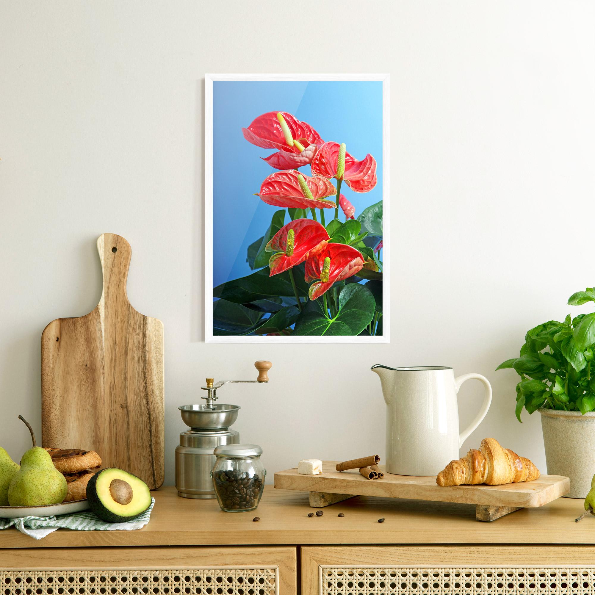 Poster Înrămat Red Green Exotic mockup 8