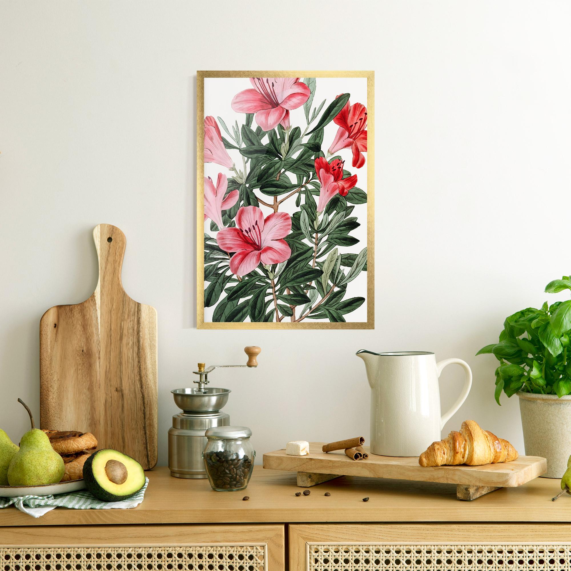 Poster Înrămat Pink Exotic Red mockup 8