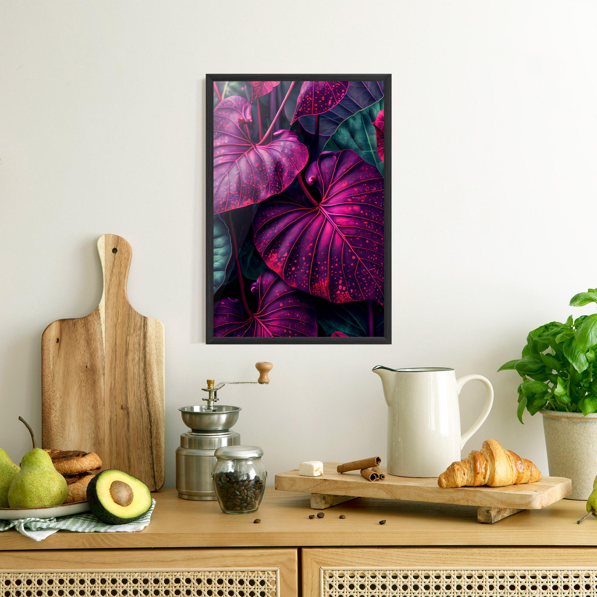 Poster Înrămat Big Purple Exotic mockup 8