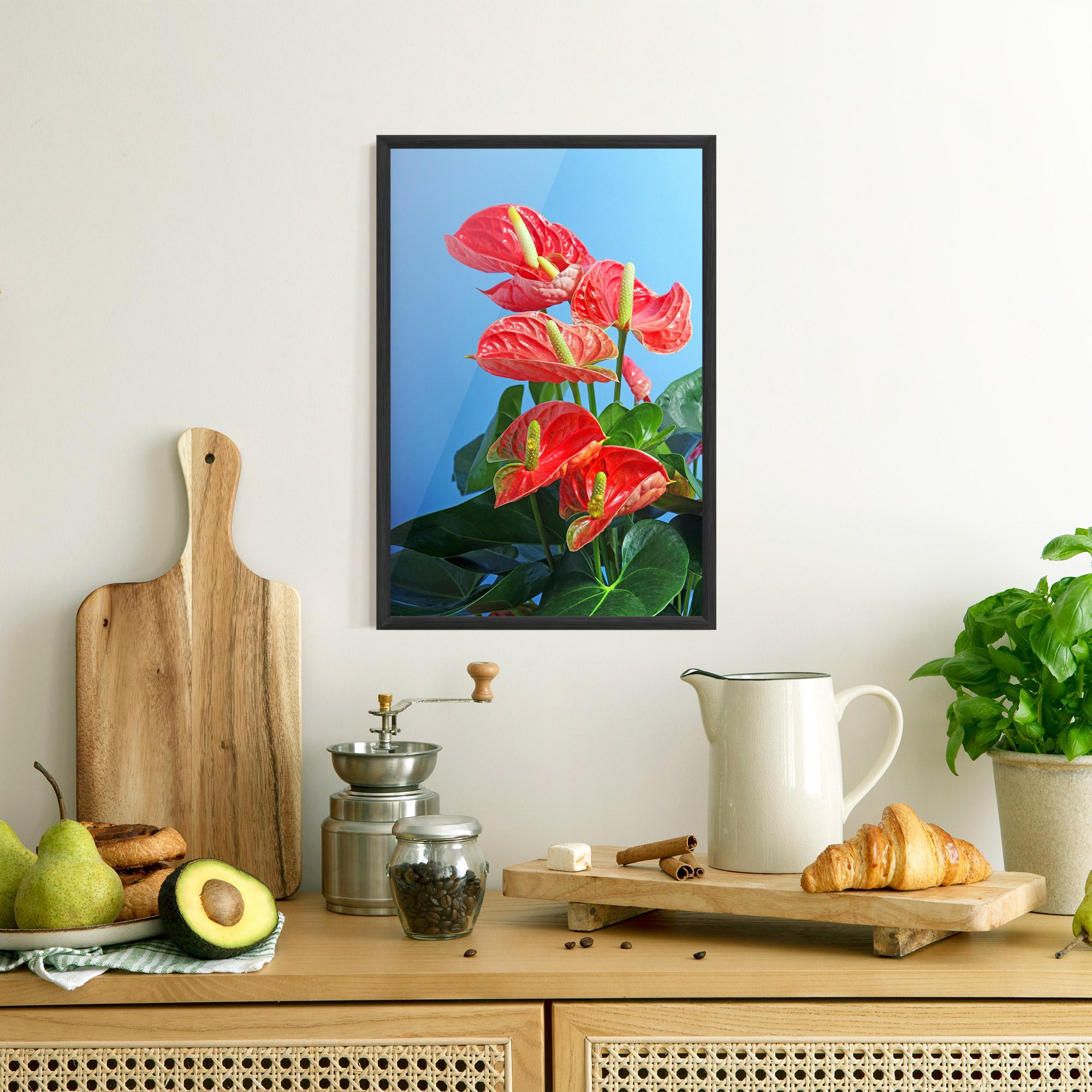 Poster Înrămat Red Green Exotic mockup 8