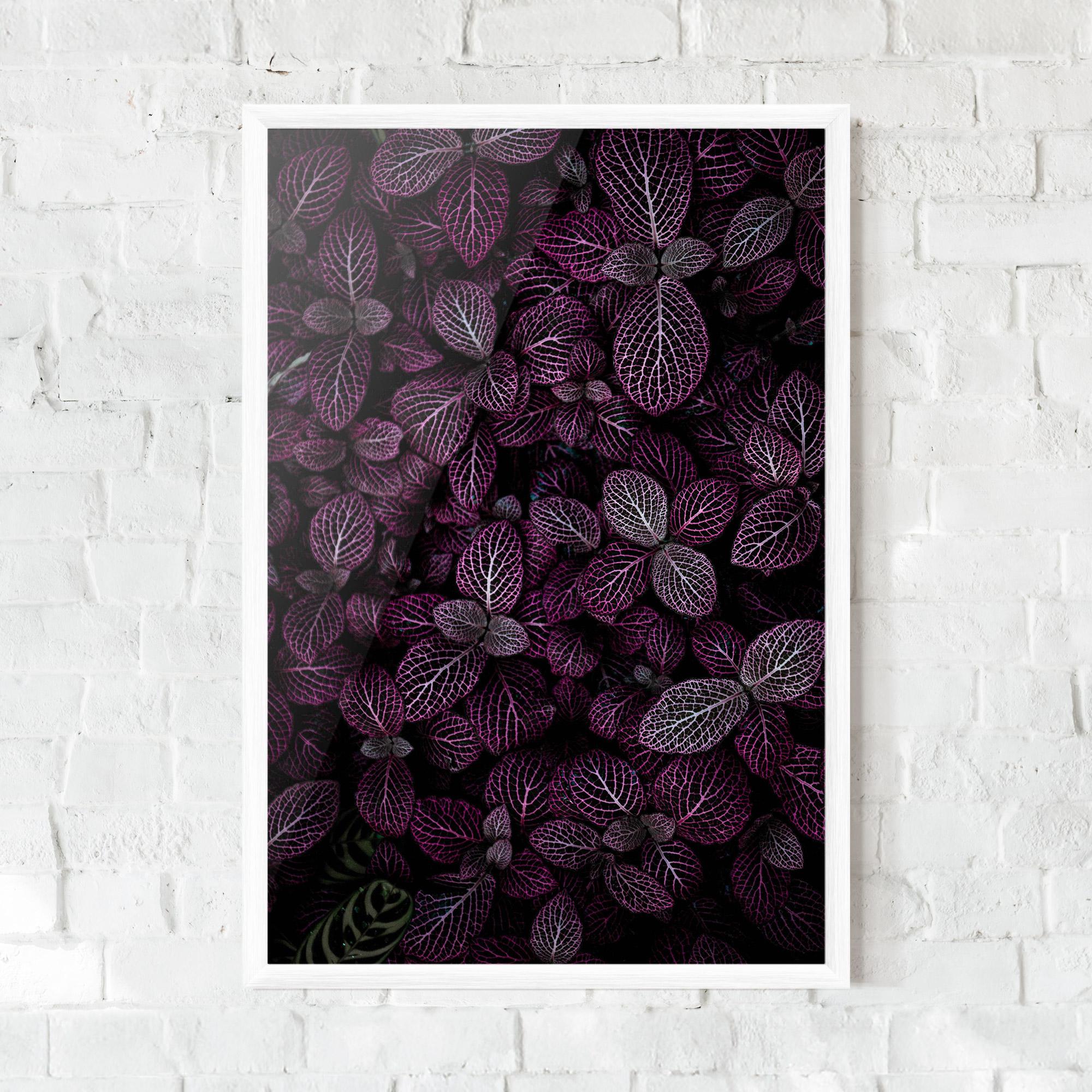 Poster Înrămat Purple Leaves mockup 0