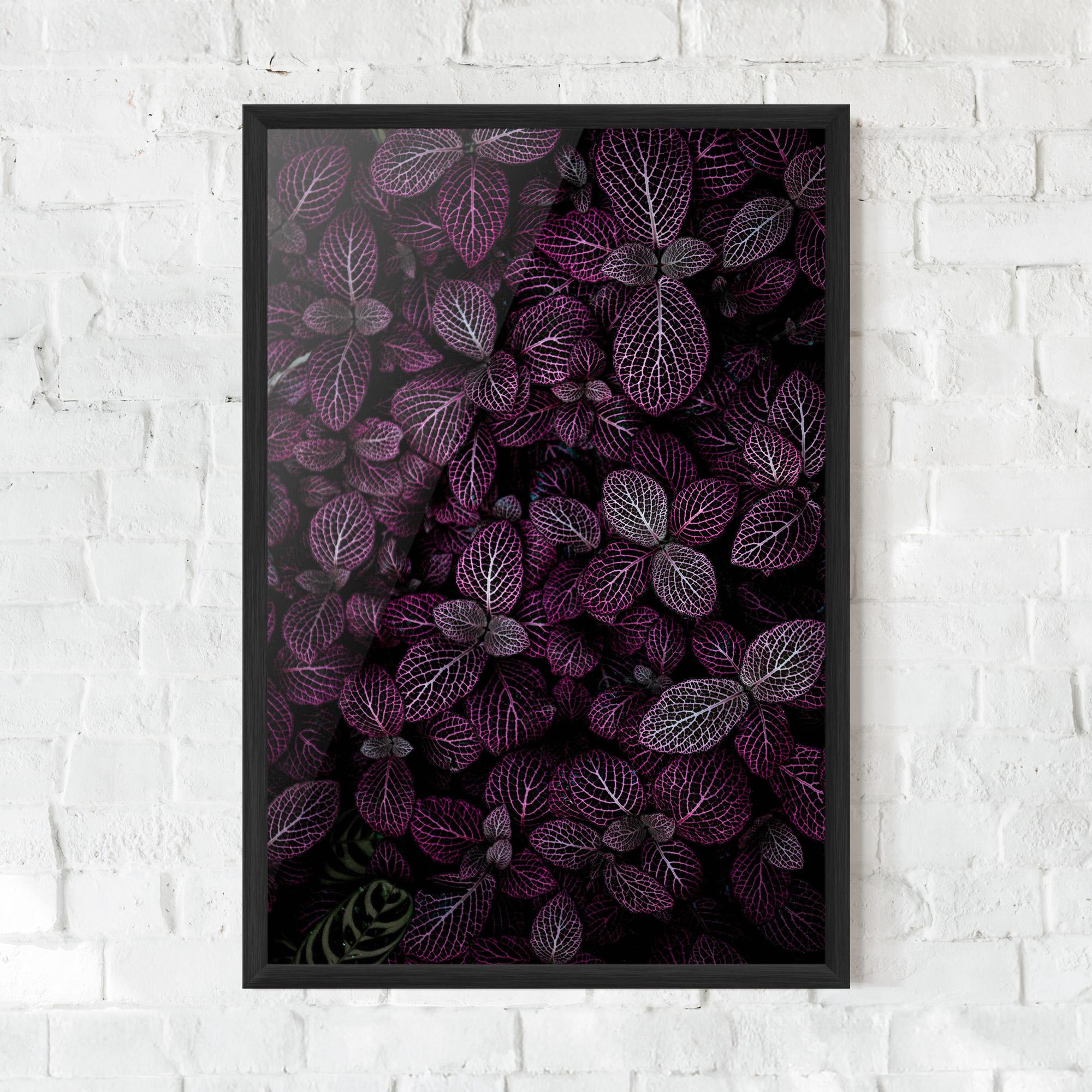 Poster Înrămat Purple Leaves mockup 0