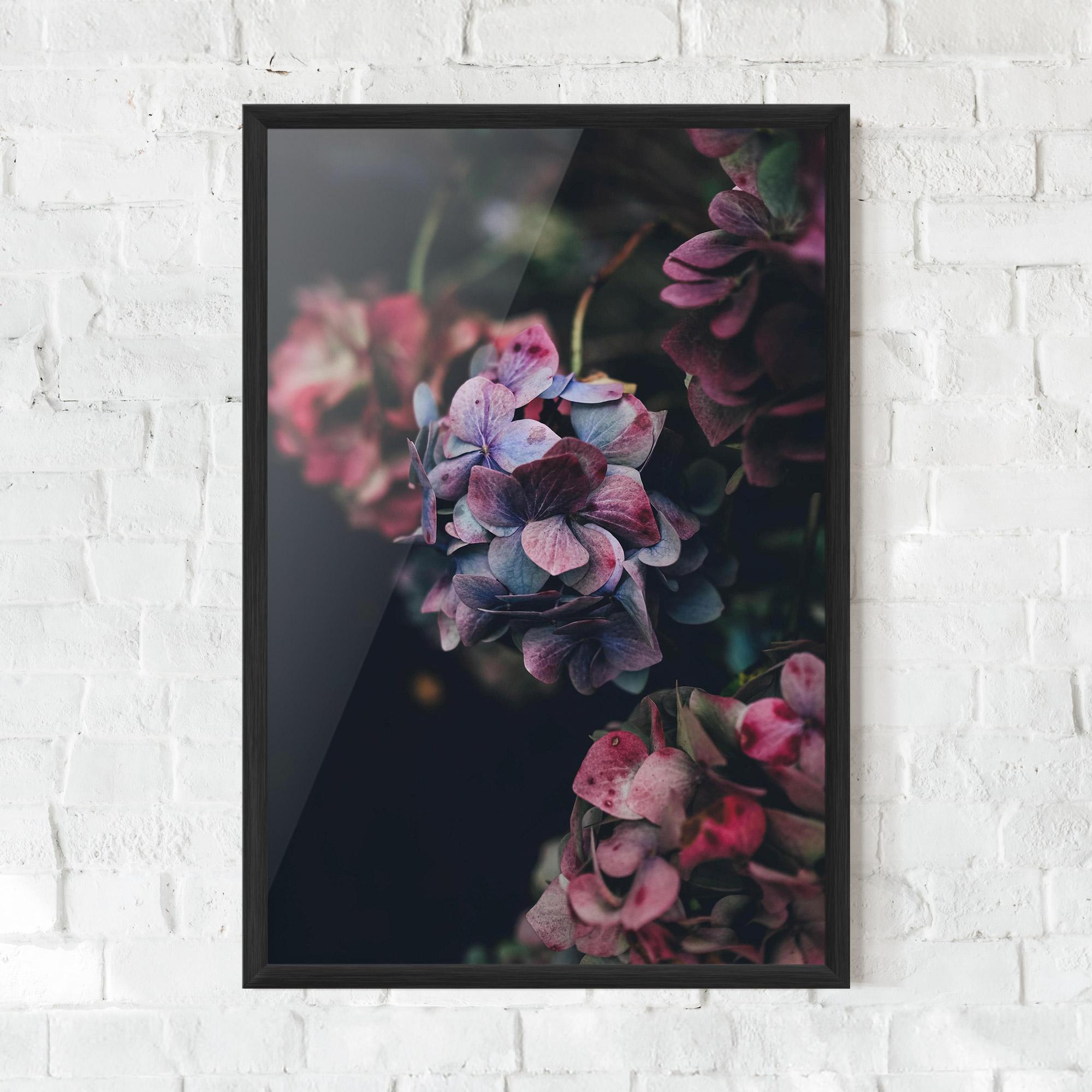 Poster Înrămat Red Pink Flower mockup 0