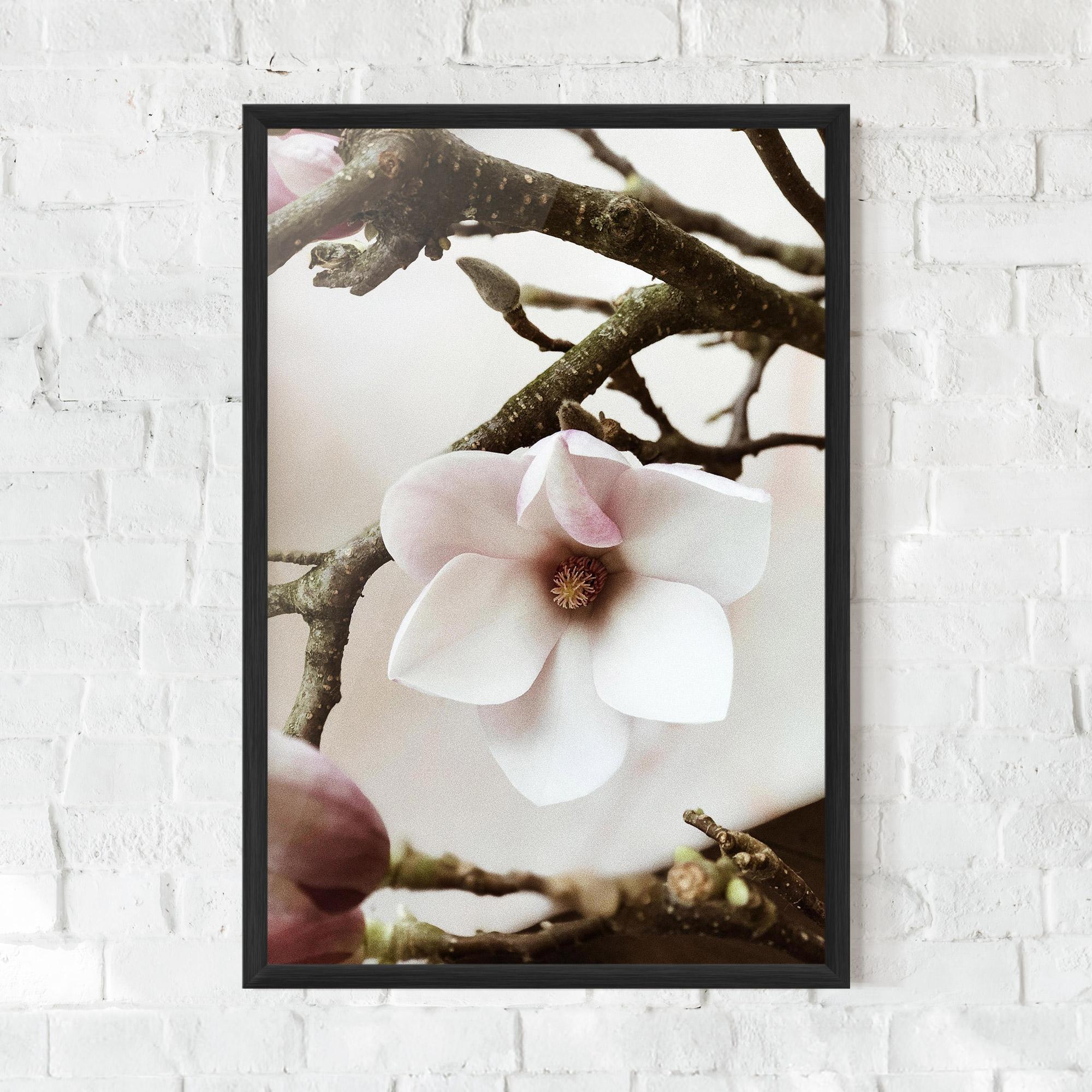 Poster Înrămat White Flower Tree mockup 0