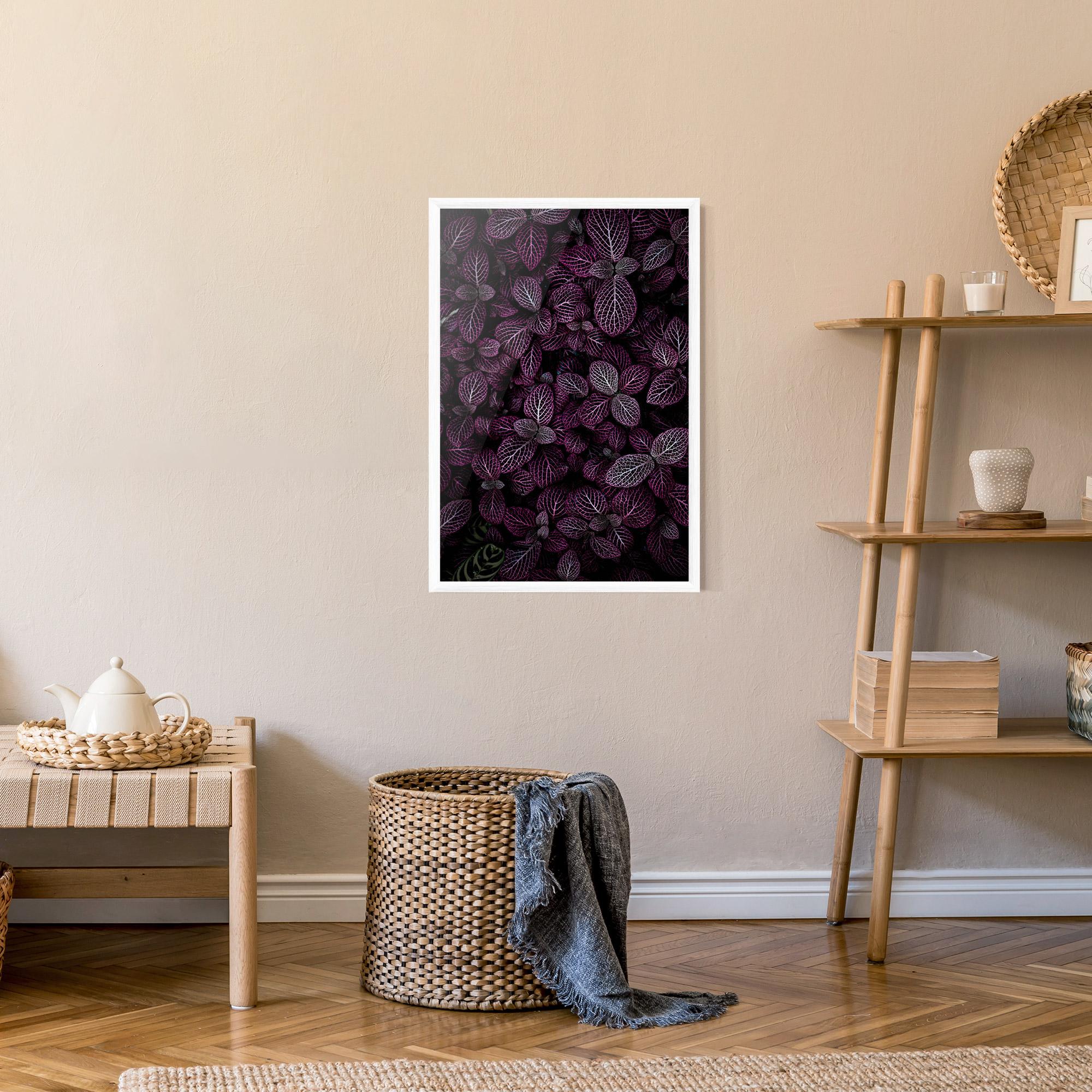 Poster Înrămat Purple Leaves mockup 9
