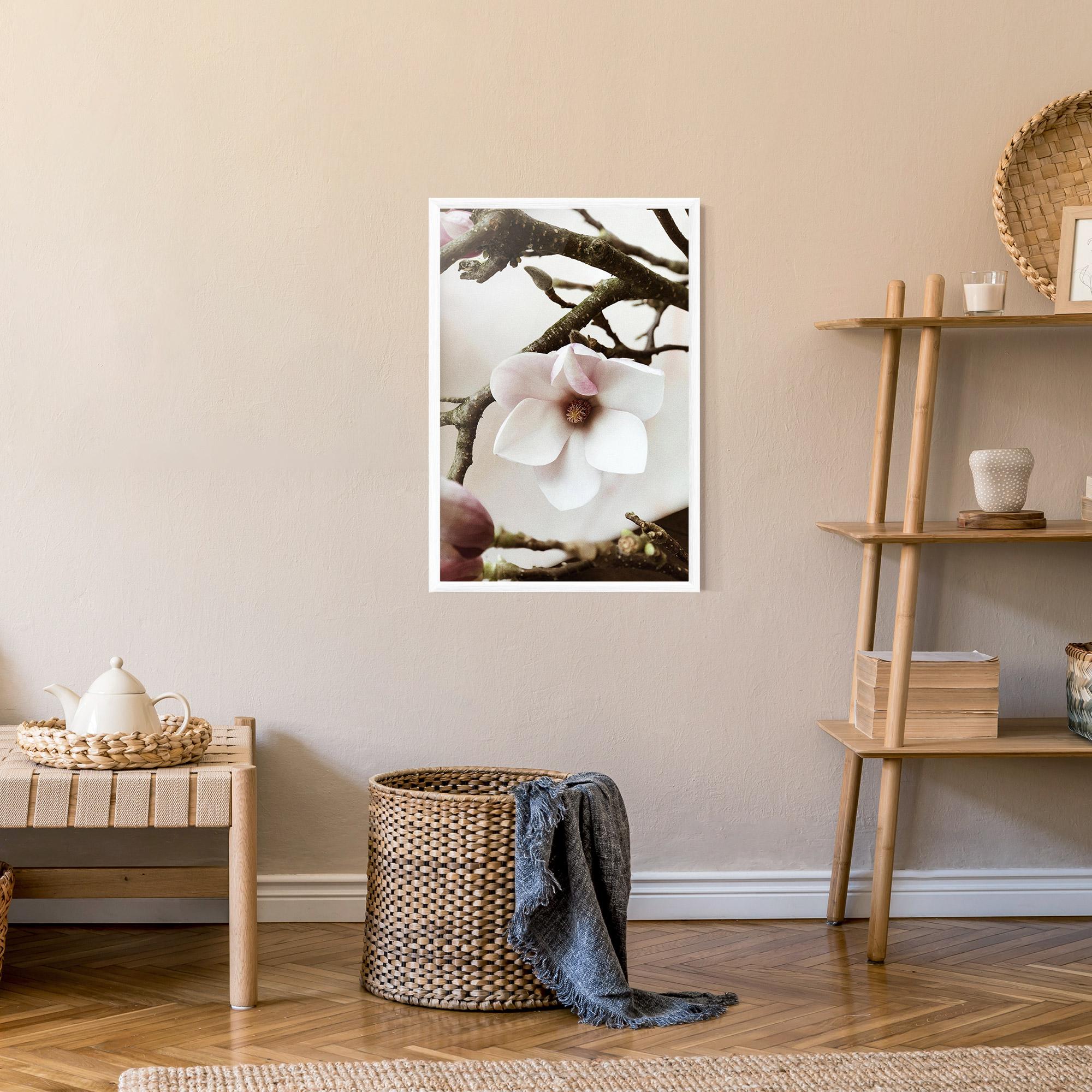 Poster Înrămat White Flower Tree mockup 9