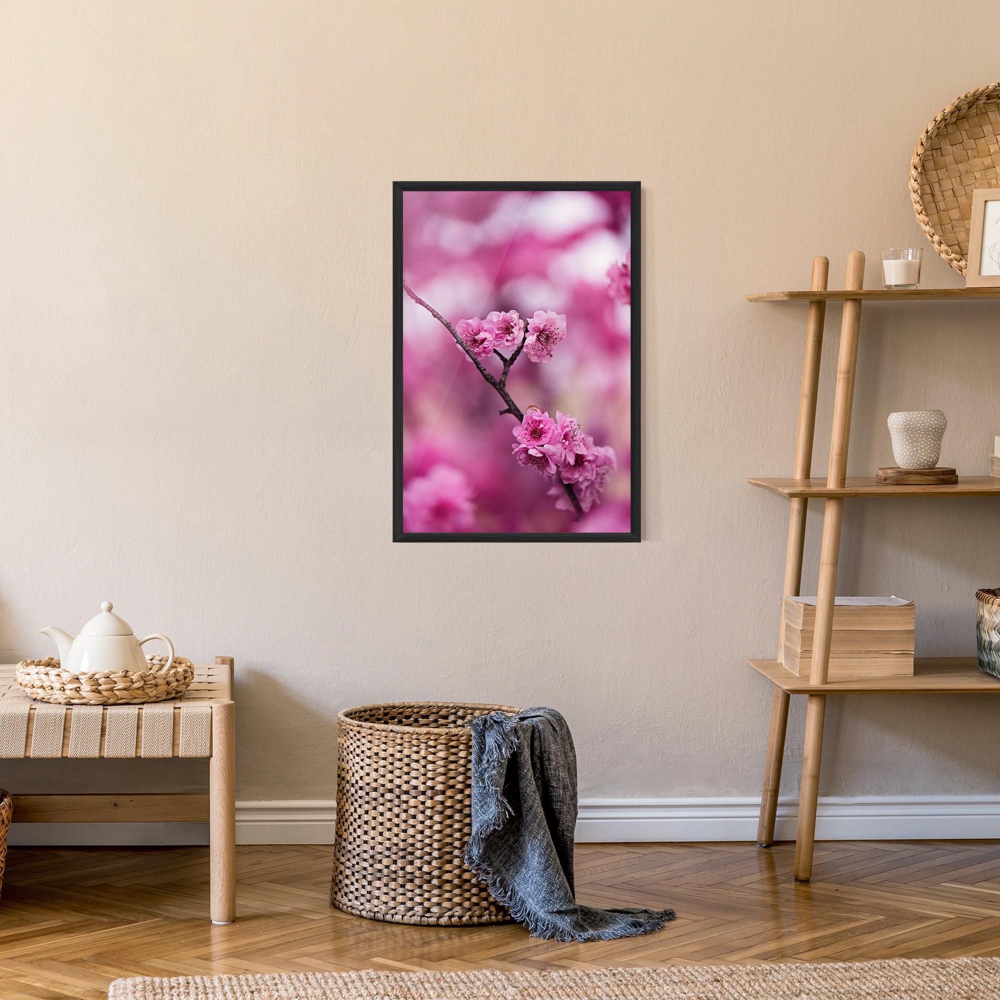 Poster Înrămat Pink Flower Tree mockup 9