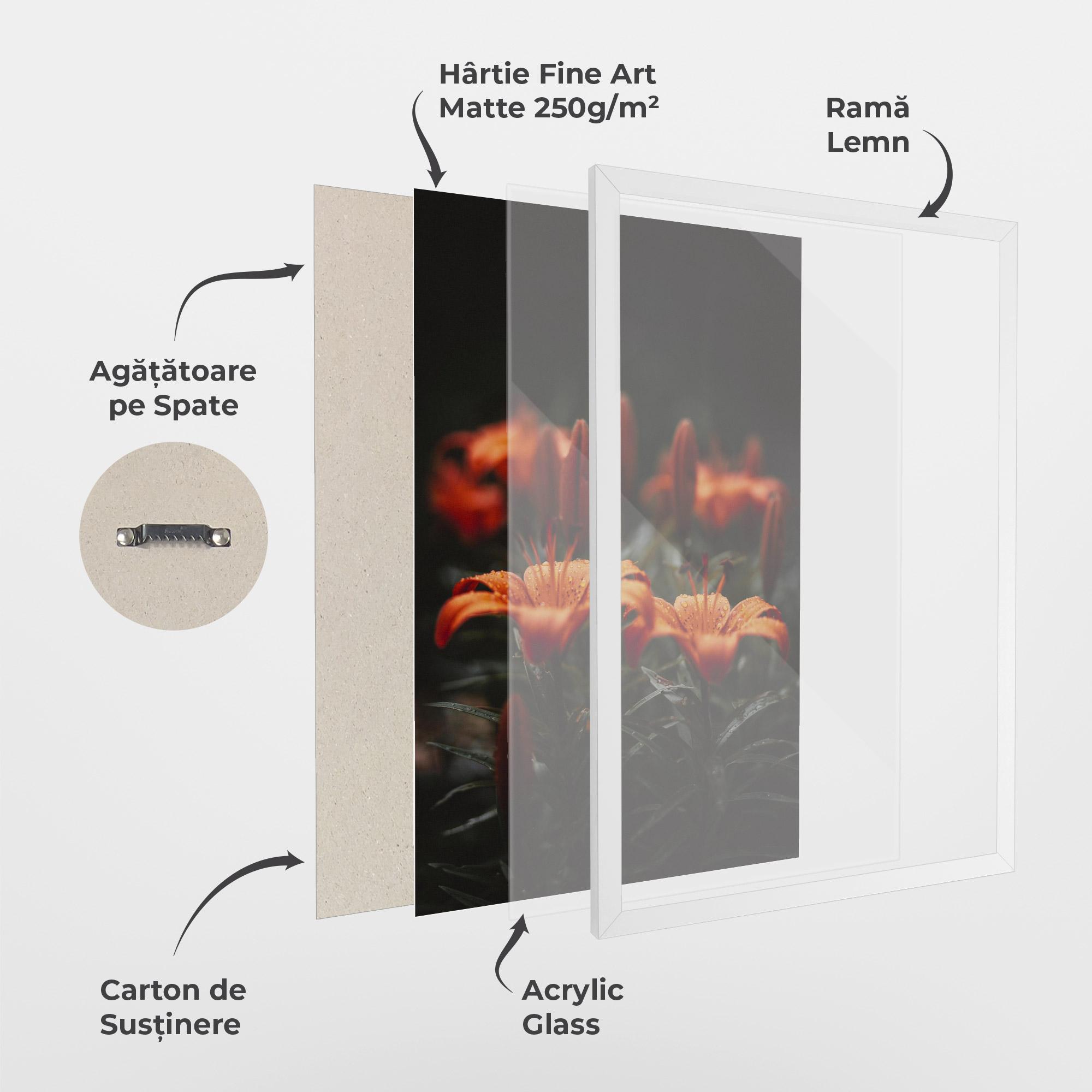 Poster Înrămat Dreamy Wild Flower mockup 1