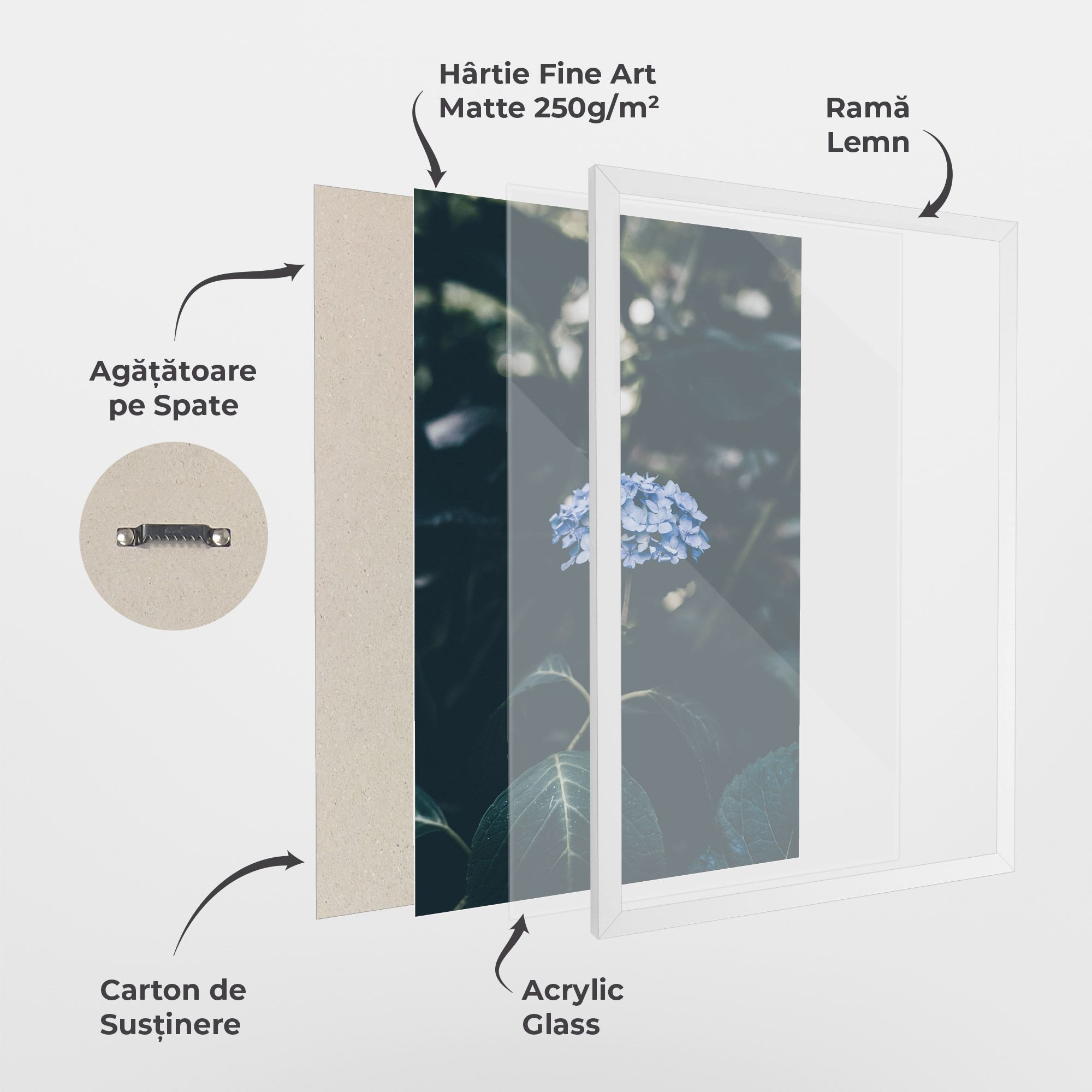 Forest Blue Flower mockup 1